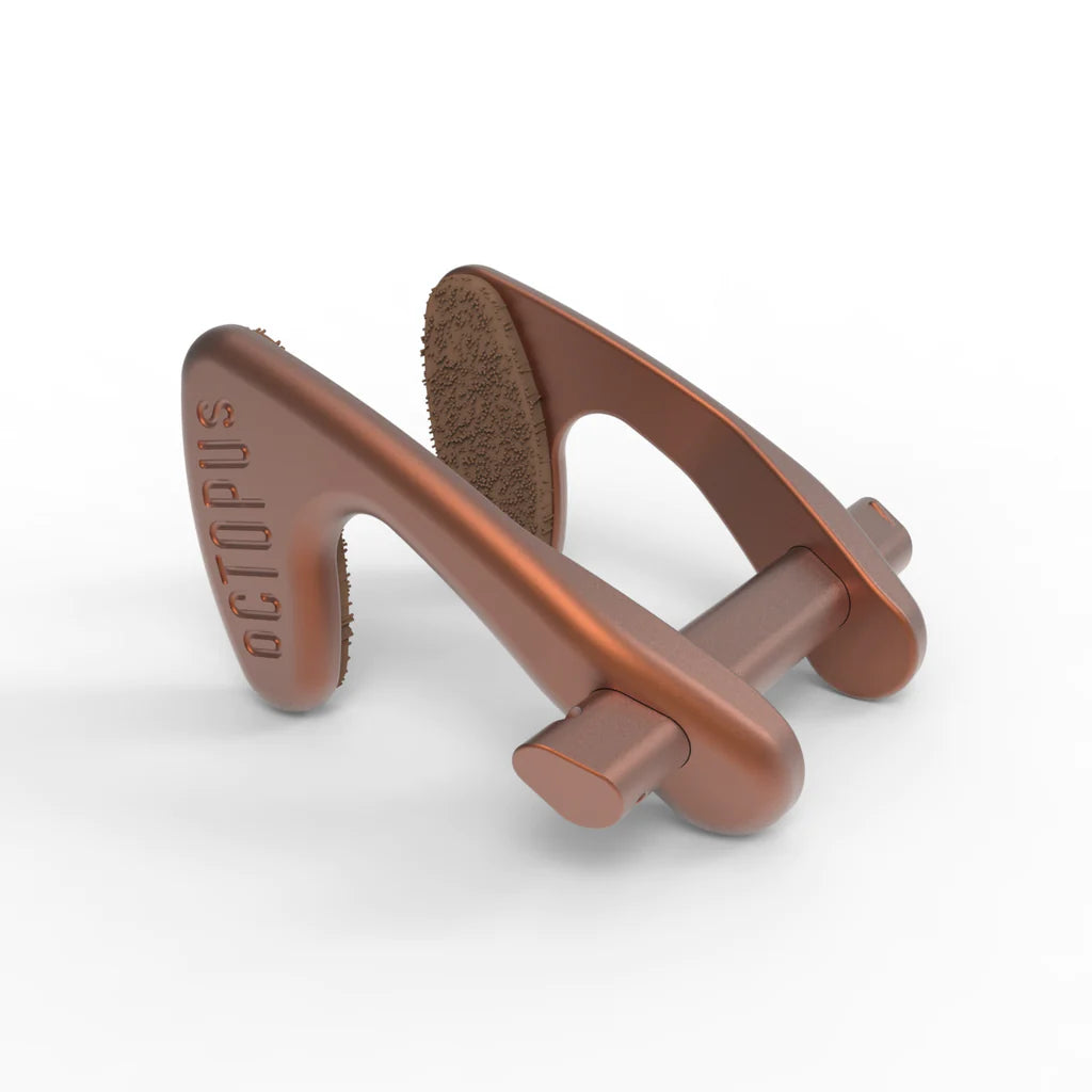 Premium Aluminum Nose Clip for Freediving & Spearfishing - Comfortable Octopus Design in Bronze Finish - Perfect for Underwater Photography, Snorkeling, and Competitive Swimming