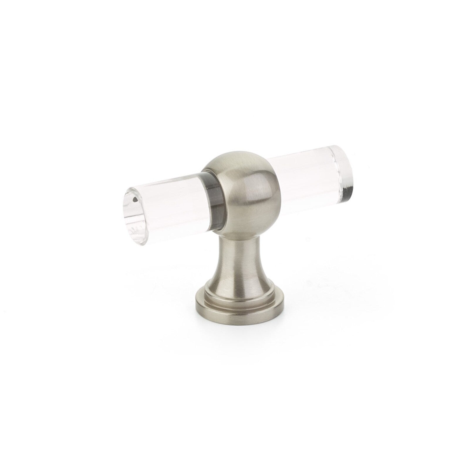 Stylish Lucite & Satin Nickel Cabinet Knobs and Drawer Pulls - Modern Hardware for Kitchen, Bathroom & Furniture Upgrade