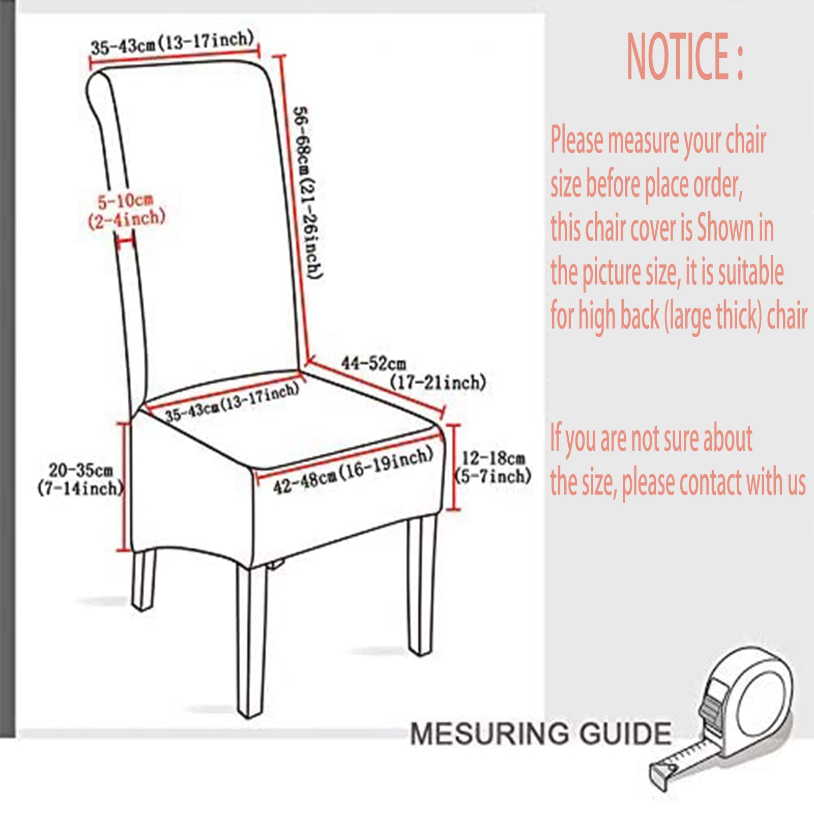 Crushed Velvet XL Dining Chair Covers - Stretch Elastic Slipcovers for Chairs - Protective Seat Covers for Dining Room, Wedding, Banquet & Party Decor (Silver, Set of 6) | Perfect for Home, Restaurant & Event Decorations