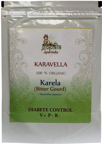 **100% USDA Certified Organic Karela Powder (250g) - Bitter Melon Supplement for Blood Sugar Support & Detox - Perfect for Smoothies, Teas & Ayurvedic Recipes**