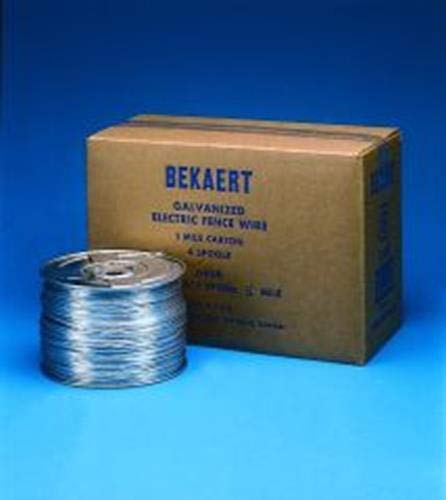 BECKETT 397725 BEKAERT 119752 1/4 Mile Electric Fence Wire - Durable Electric Fencing for Livestock, Pets & Farm Security | Perfect for Pastures, Gardens & Property Protection