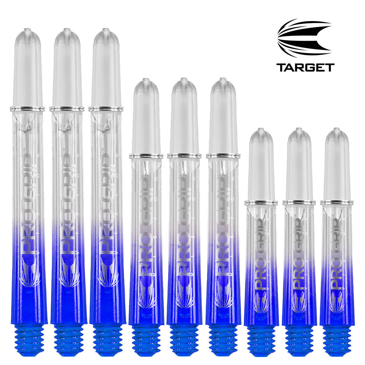 Target Pro Grip Vision Ring Lock Shafts - Premium Golf Club Shafts for Enhanced Swing Control (Blue) | Perfect for Driving Range Practice & Tournament Play