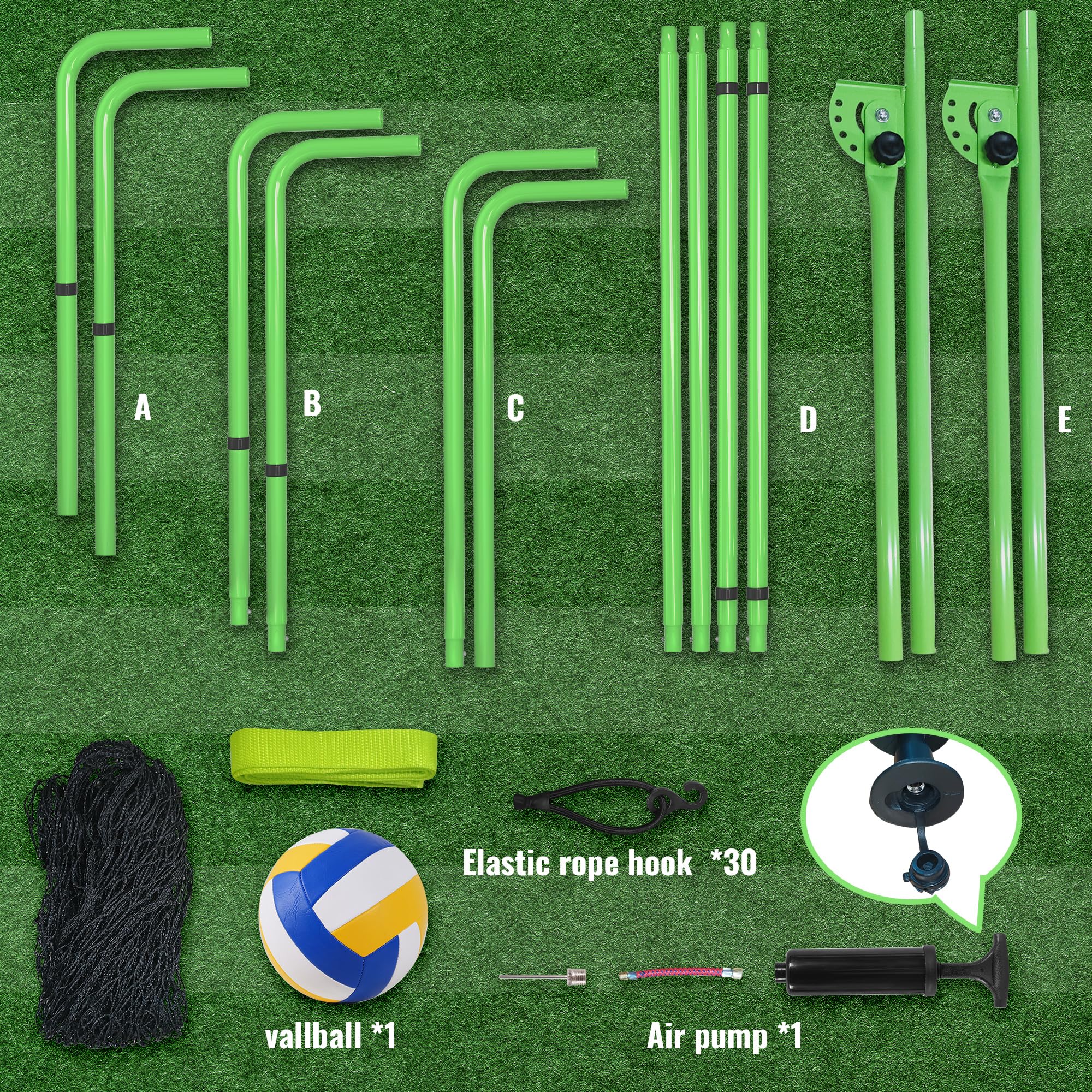 7x4ft Volleyball Rebounder Net with 5 Adjustable Angles - Solo Training & Practice Net with Target Strap | Perfect for Backyard Drills, Team Practice & Individual Skill Development