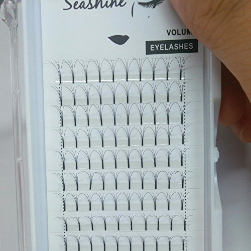 4D Volume Eyelash Extension Fans - 0.10mm Classic Lashes (1 Tray/Lot) | Semi-Permanent Individual Eyelash Extensions for Natural Look | Perfect for Salon Professionals & DIY Beauty Lovers