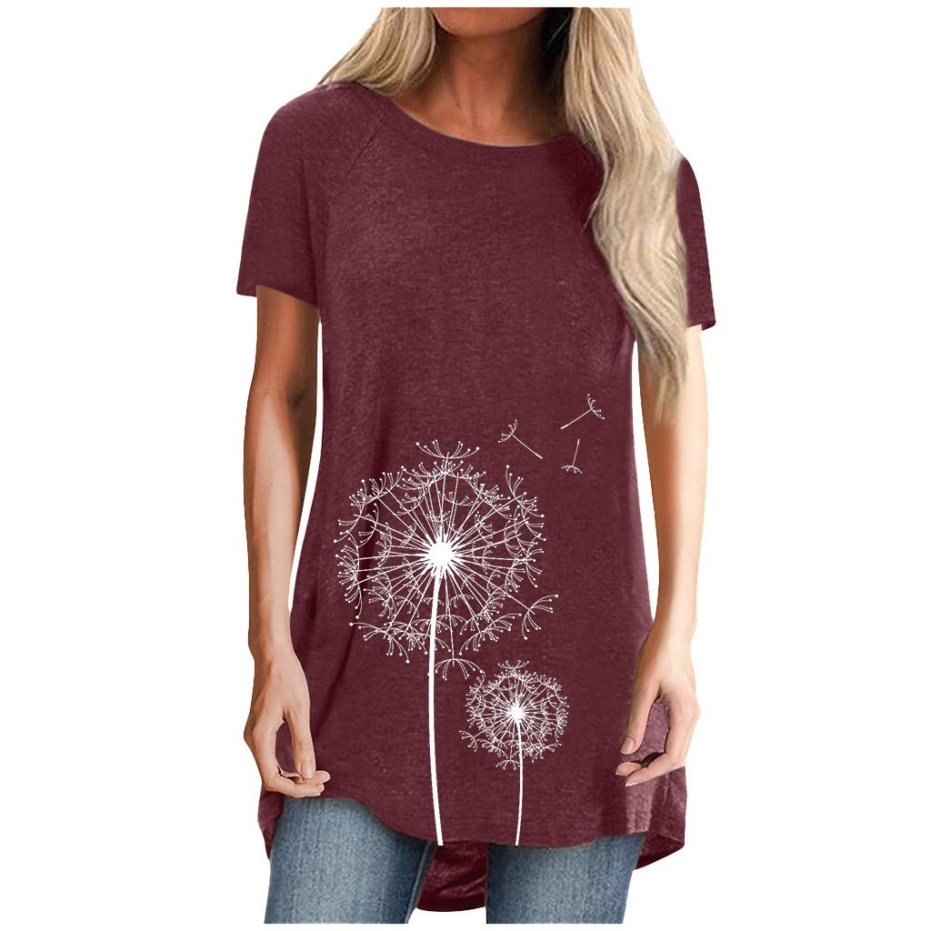 Women's Short Sleeve Flowy Casual T-Shirts - Summer V-Neck Tee & Workout Tank Tops for Women | Perfect for Yoga, Running & Everyday Wear