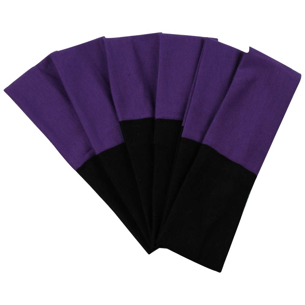 Soft & Stretchy Cotton Headbands for Women - Elastic Solid Color Hairbands for Workout, Yoga, Running & Sports | Comfortable Exercise Hair Accessories