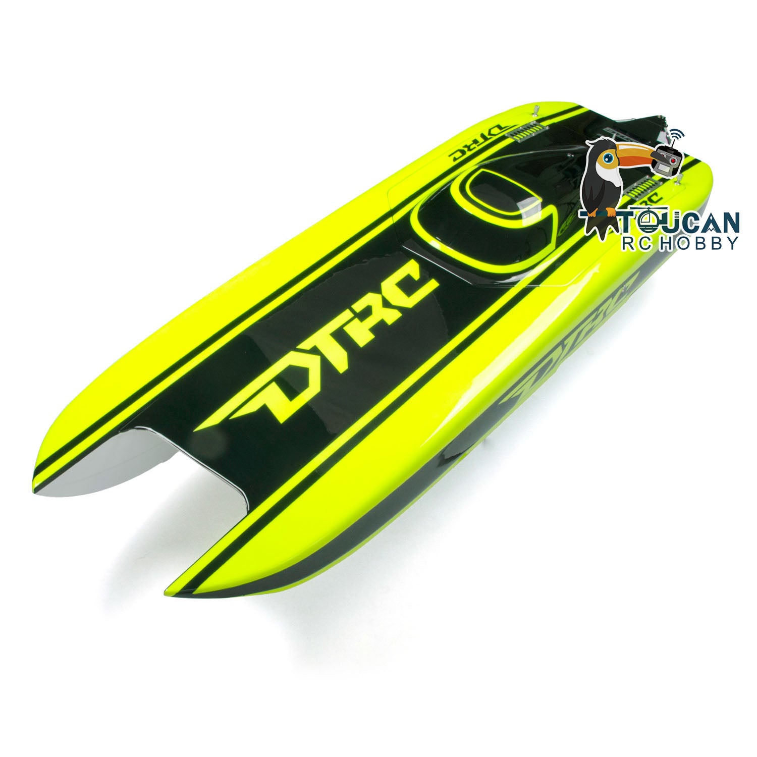 E51 2.4Ghz High Speed RC Racing Boat - 100km/h Dual Motor Kevlar Hull with PNP Servo ESC Mount (1300x360x220mm) - Perfect for Lake Racing, DIY Projects & Water Sports