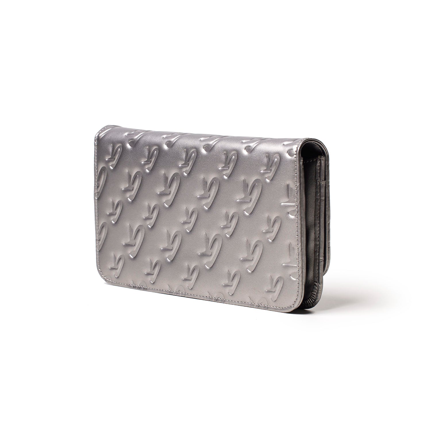 MONOGRAM GUNMETAL WOC PLATINUM CROSSBODY BAG - Stylish Women's Wallet on Chain for Evening Parties & Date Nights
