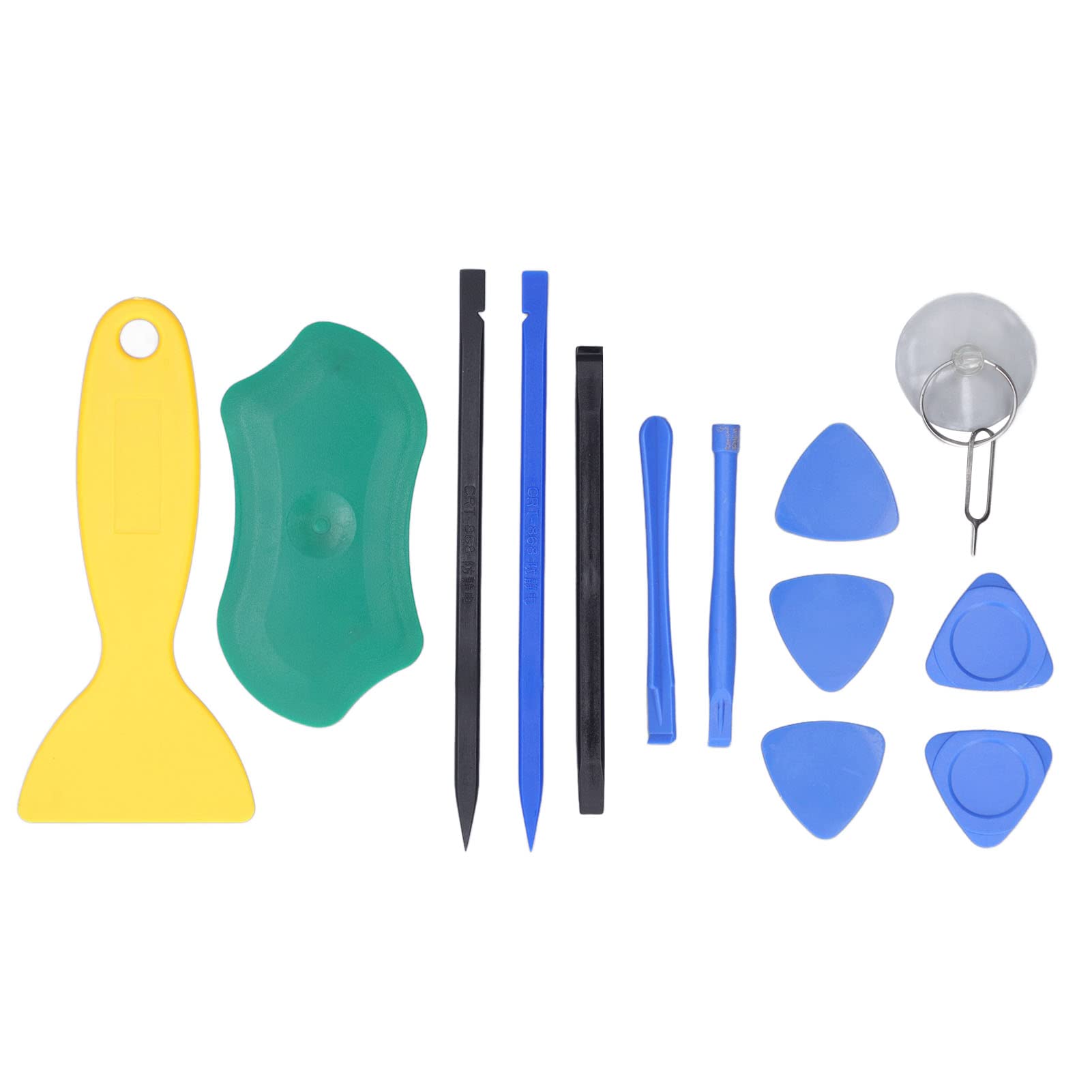 Professional Electronics Repair Tool Kit - PVC Plastic Spudger, Prying Bar, Triangular Sheet & Suction Cup for iPhone, Android Phone, Tablet & Laptop Screen Repair | Perfect for DIY Fixes, Phone Disassembly & Tech Maintenance