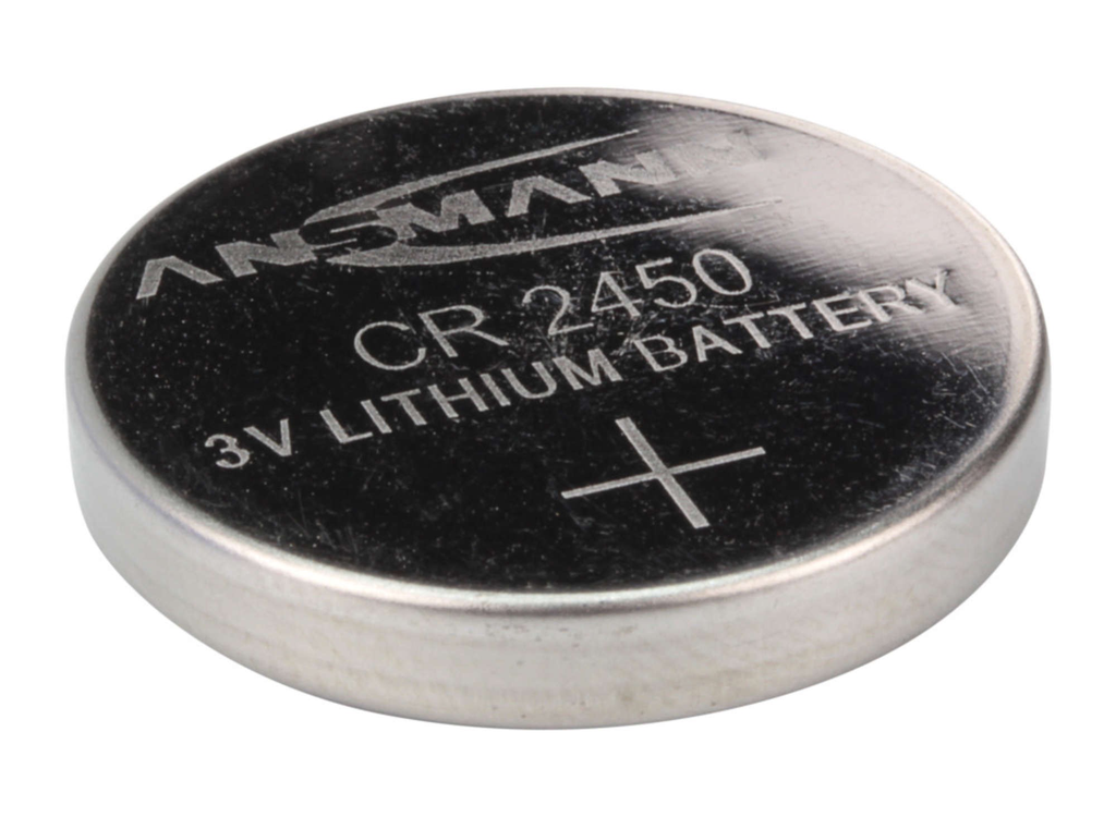 ANSMANN CR2450 3V Lithium Coin Battery - Long-Lasting Power for Watches, Calculators, Key Fobs & Medical Devices - Reliable Replacement Battery for Home & Office Use