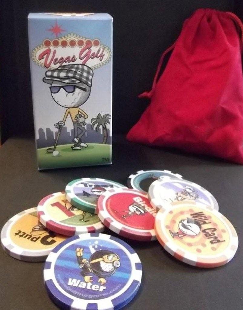 AMA Golf Vegas Game Set with 8 Game Chips - Fun Casino Style Golf Game for Parties, Family Gatherings & Game Nights
