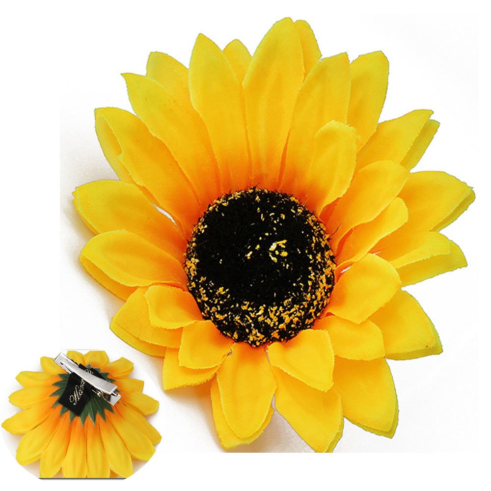 Sunflower Hair Clips for Women - Non-Slip Alligator Clips for Party & Daily Use