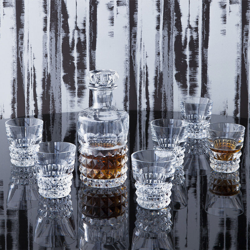 Baccarat Crystal Louxor Bar Set - Luxury 12-Piece Glassware for Cocktails, Wine & Whiskey - Perfect for Home Bars, Parties & Gifts