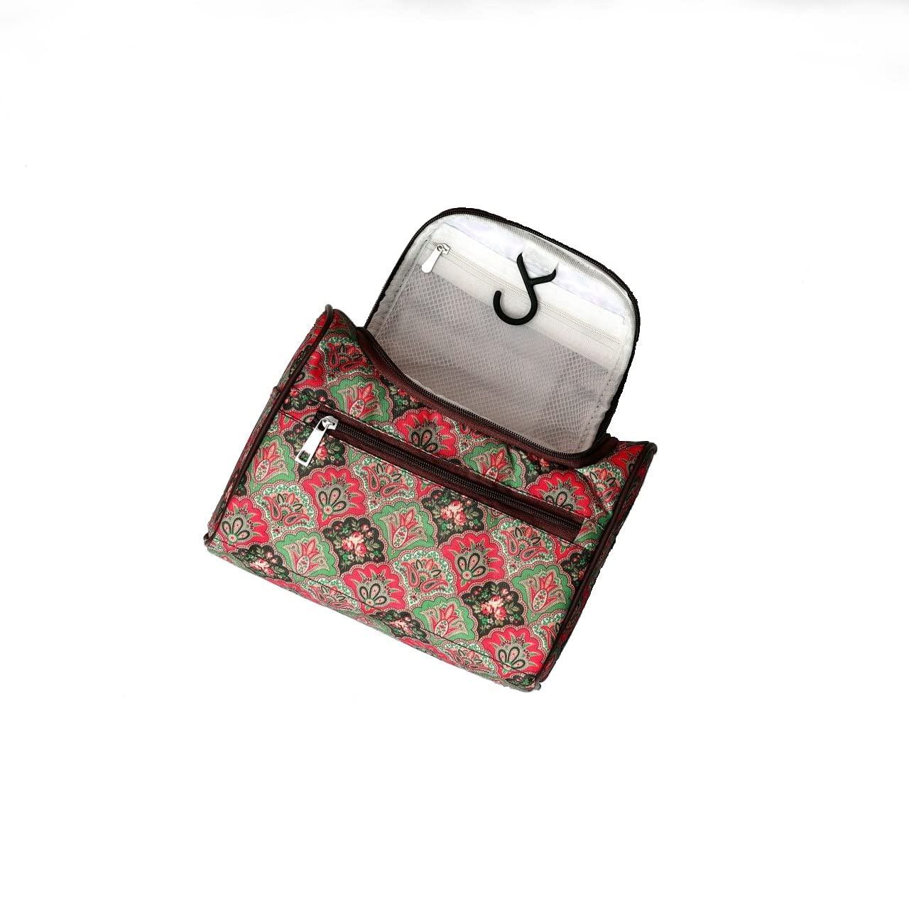 LIBAH Large Cosmetic Organizer Bag with Hook - Waterproof Makeup Travel Case for Women, Multi-Color & Design Options (1 Piece) - Perfect for Travel, Home Storage & On-the-Go Organization