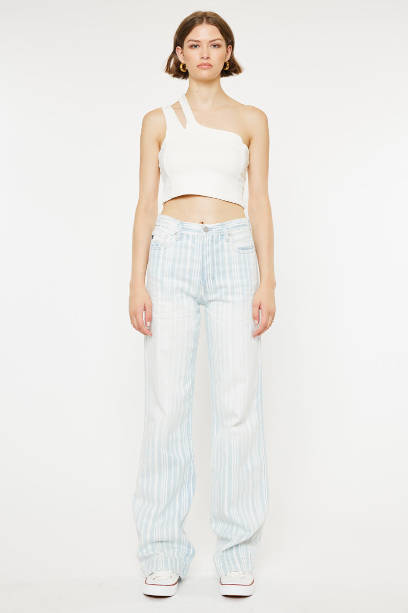 Natalia Ultra High Rise 90's Flare Jeans for Women - Vintage Retro Stretch Denim Pants - Perfect for Casual Outfits, Date Night & 90s Fashion Looks
