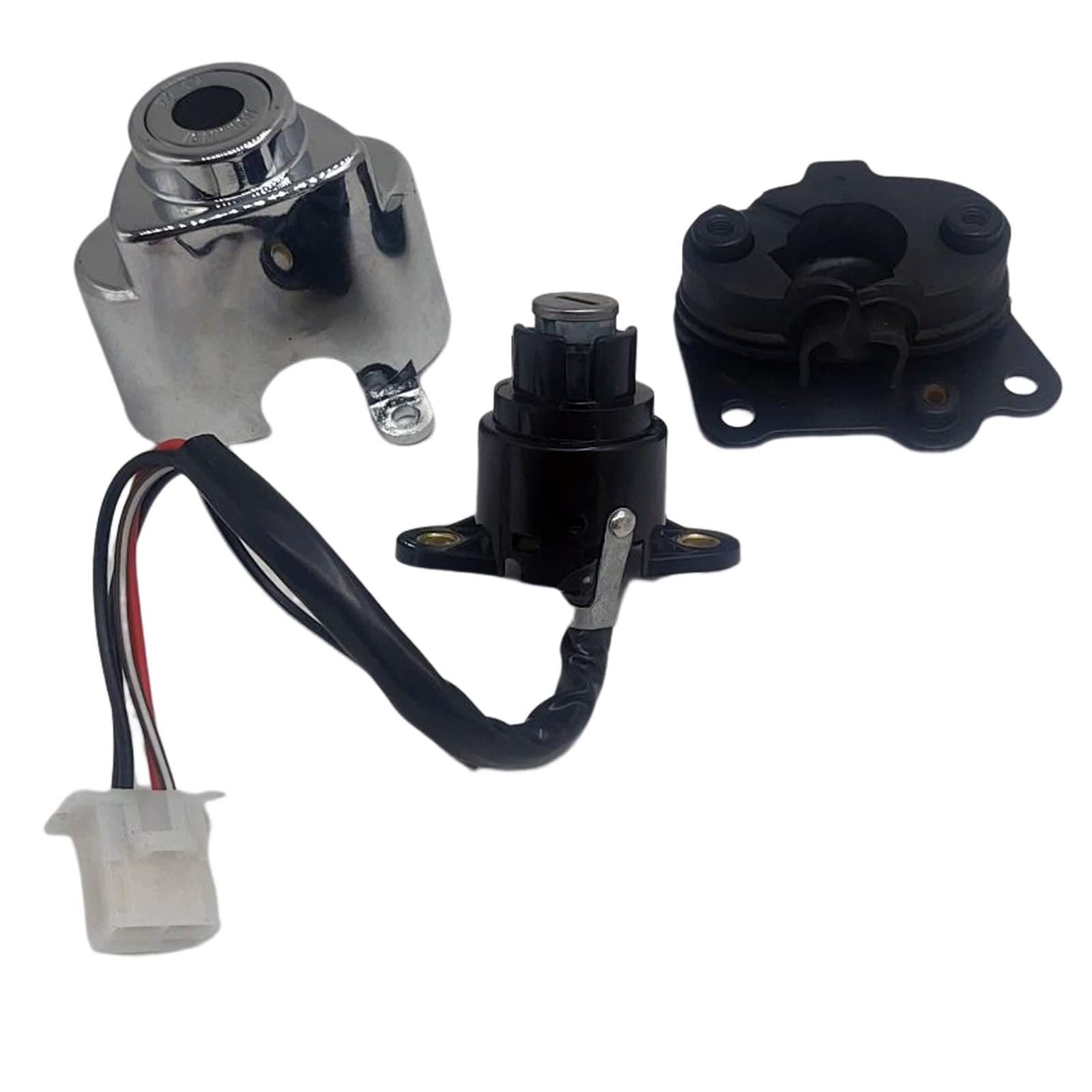 Ignition Switch Fuel Gas Tank Cap Cover Helmet Steering Lock Key Set Compatible for Honda Shadow VLX 600 VT400 Steed VLX 400 - Motorcycle Security & Replacement Parts for Riding & Maintenance