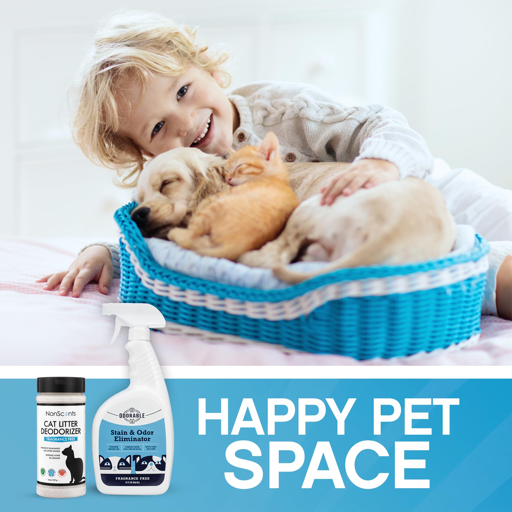 NonScents Cat Lover's Bundle - Odor-Free Cat Litter & Accessories for Multi-Cat Homes - Perfect for Small Apartments & Pet-Friendly Spaces