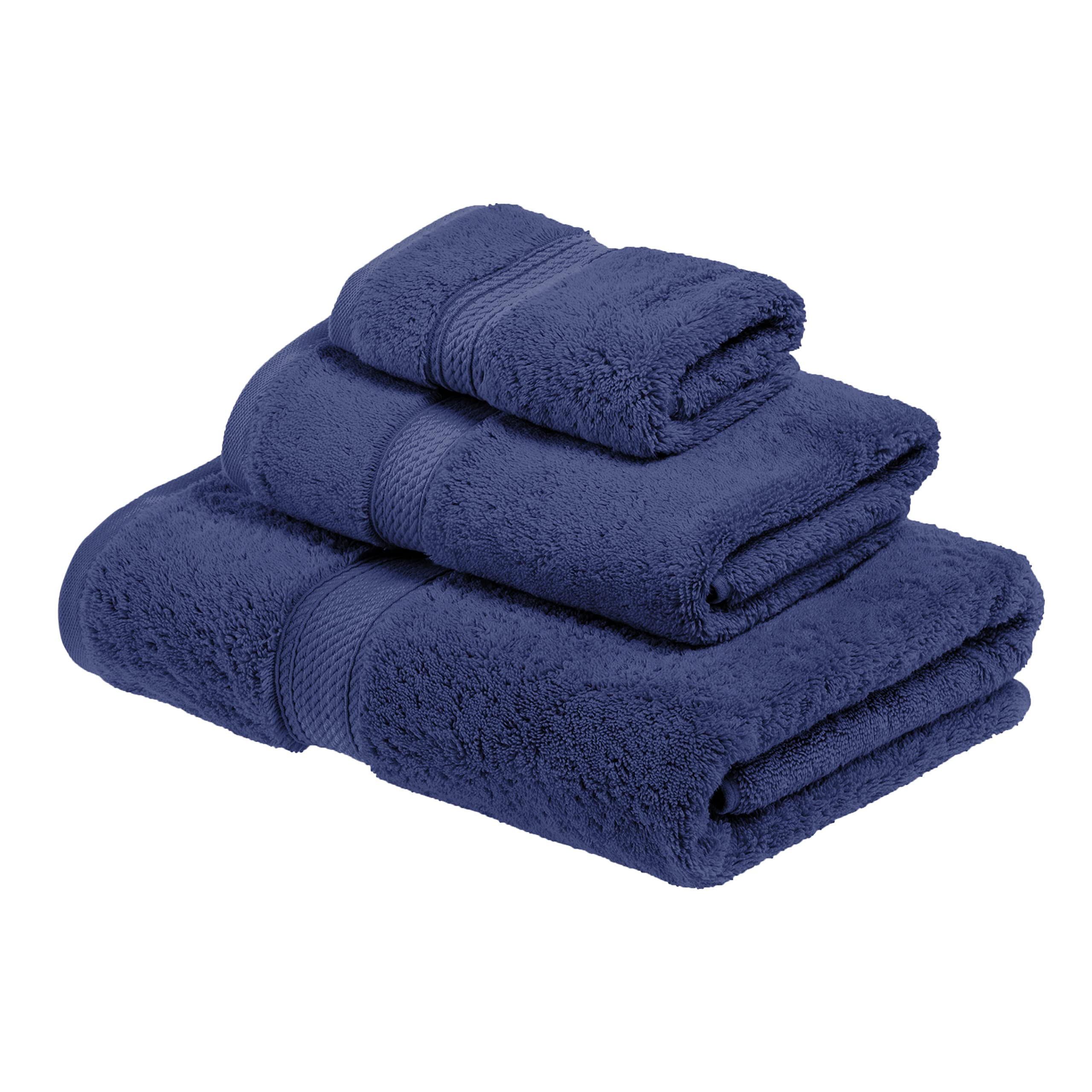 Premium Egyptian Cotton Towel Set - 3-Piece Bath Towel, Hand Towel & Washcloth (30