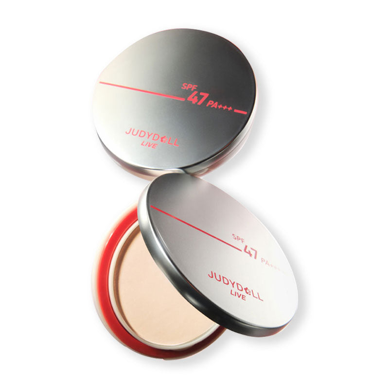 Judydoll Orange Label Sunscreen Compact SPF 50 PA+++ - Oil Control & Matte Finish Face Sunblock for Oily Skin | Perfect for Daily Use, Outdoor Activities & Makeup Base