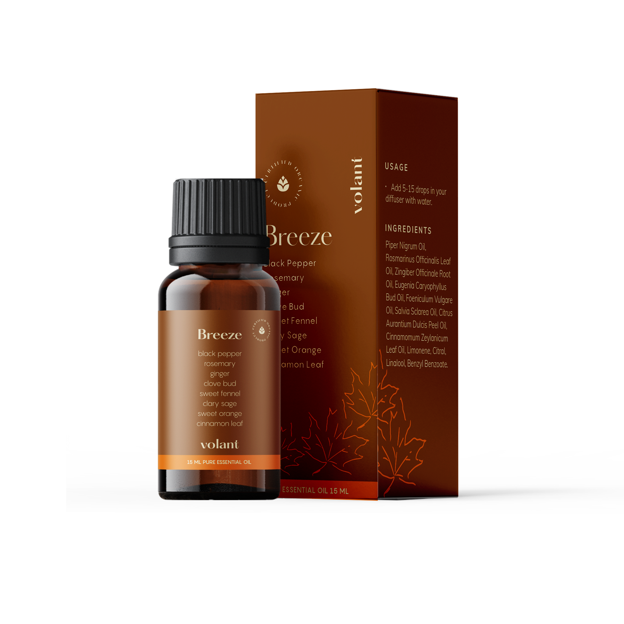 Breeze Blend Essential Oil Diffuser - Aromatherapy for Relaxation & Stress Relief - Perfect for Home, Office & Yoga Studio