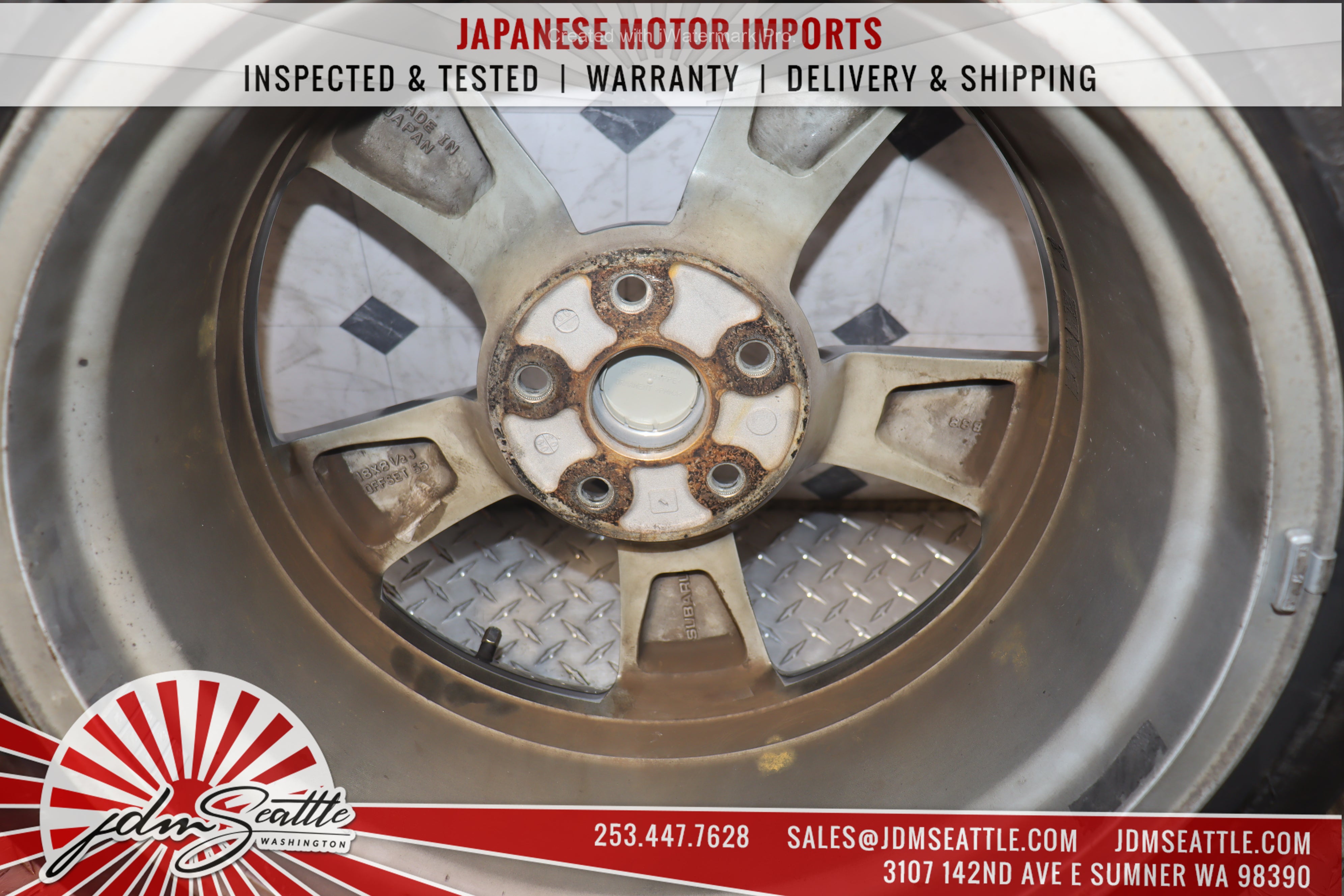 2008-2014 Subaru Impreza WRX STI GRB OEM Factory Stock Wheels - Set of 4 - Perfect for Replacement or Restoration Projects