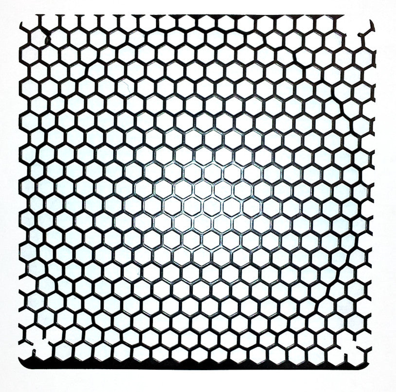 Premium Black 120mm Mesh Grill with 6mm Honeycomb Holes - Perfect for PC Case Modding, Speaker Grills & DIY Automotive Projects