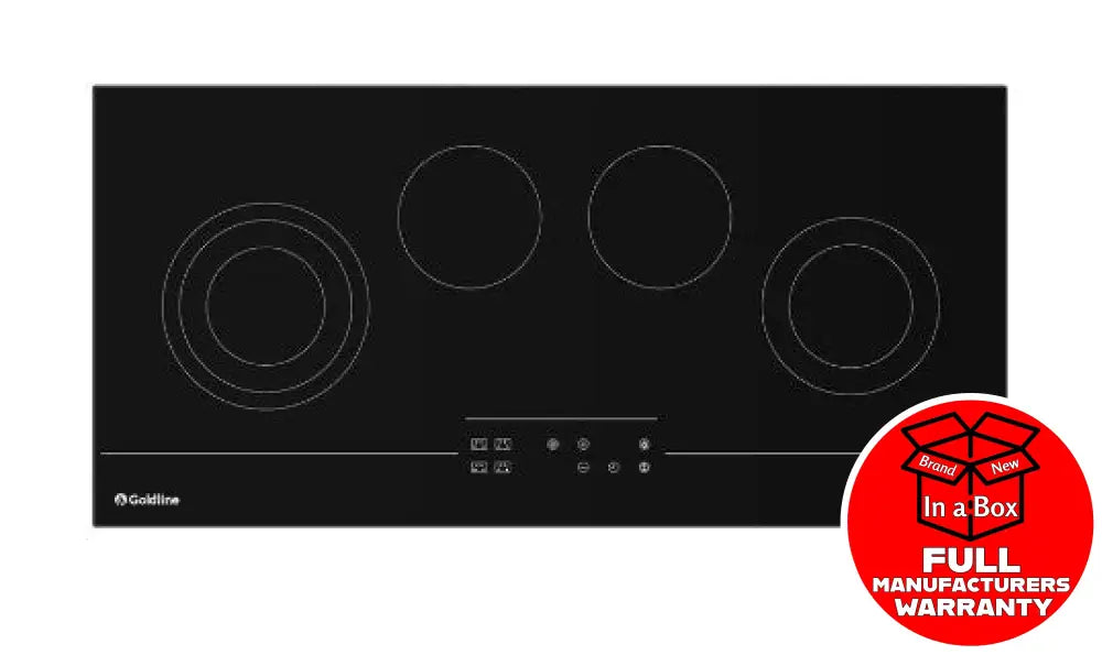 Goldline RZ94T 93cm Ceramic Cooktop - Premium Electric Stove for Modern Kitchens | Perfect for Baking, Boiling & Frying | Energy Efficient & Easy to Clean