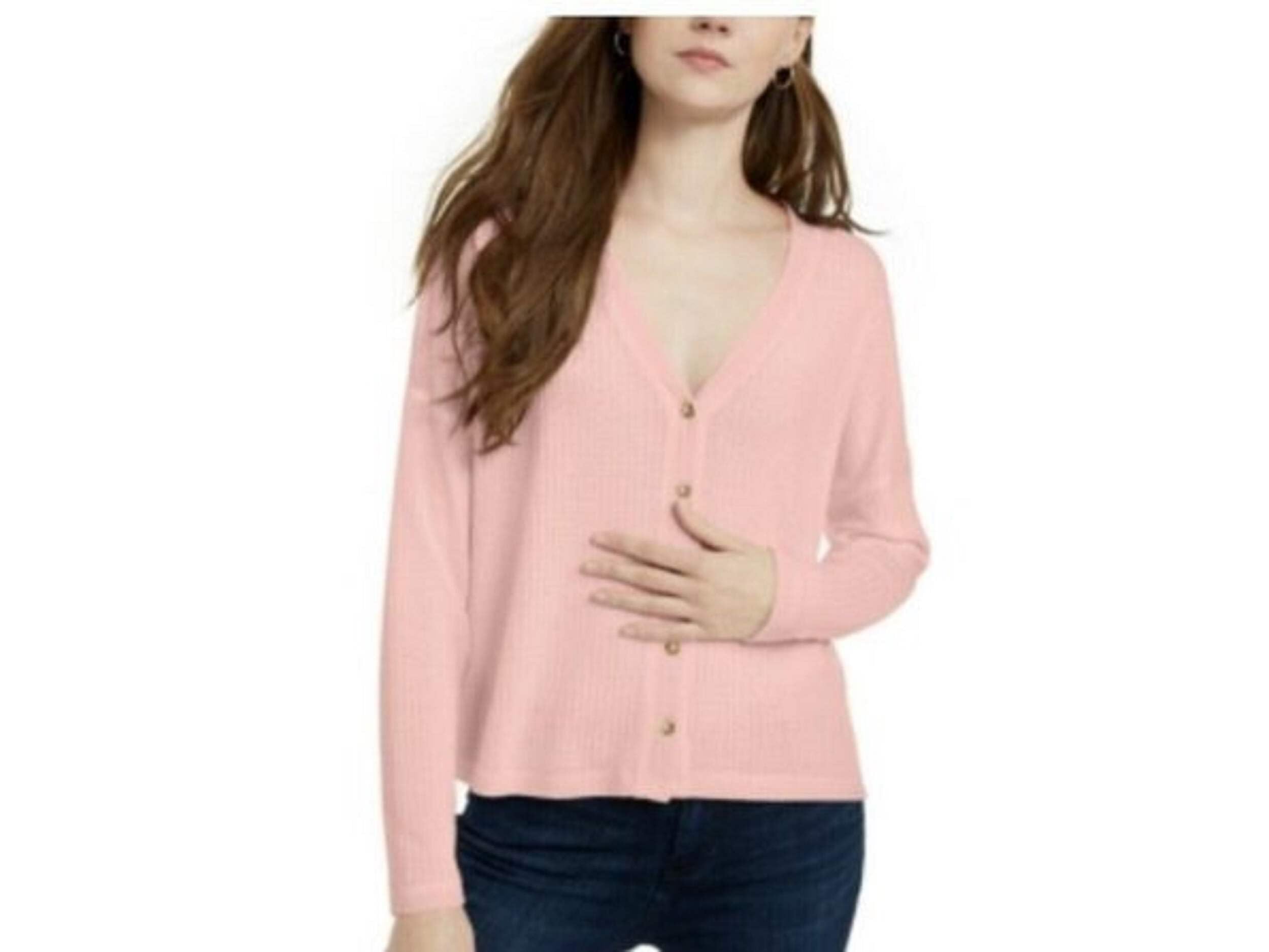 Women's Juniors Waffle Knit Cropped Cardigan Sweater - Soft Long Sleeve Open Front Shrug for Fall & Winter Layering, Casual Outfits, and Office Wear