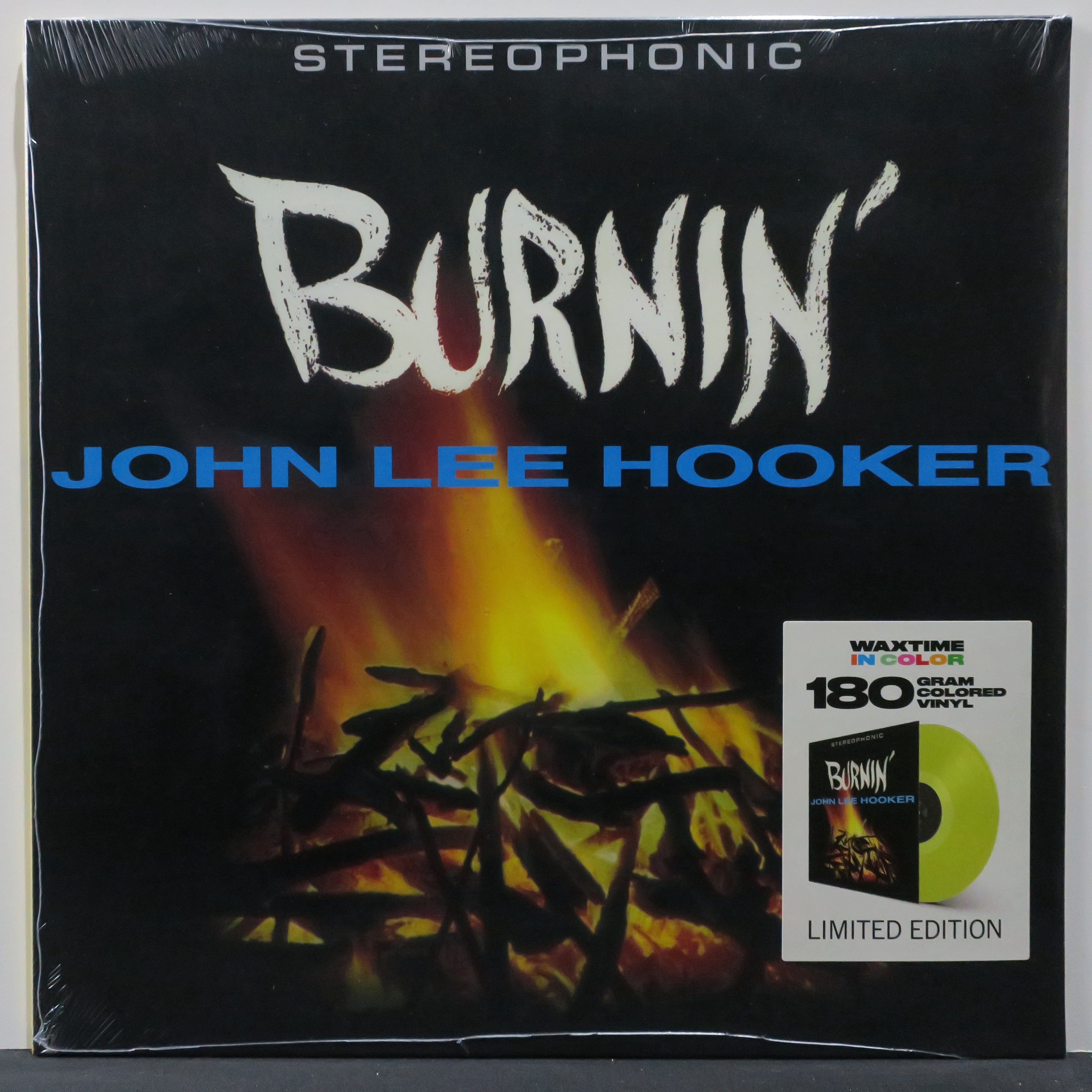 JOHN LEE HOOKER 'Burnin'' 180g Yellow Vinyl LP Record - Classic Blues Music for Collectors & Audiophiles - Perfect for Home Listening & Music Enthusiasts