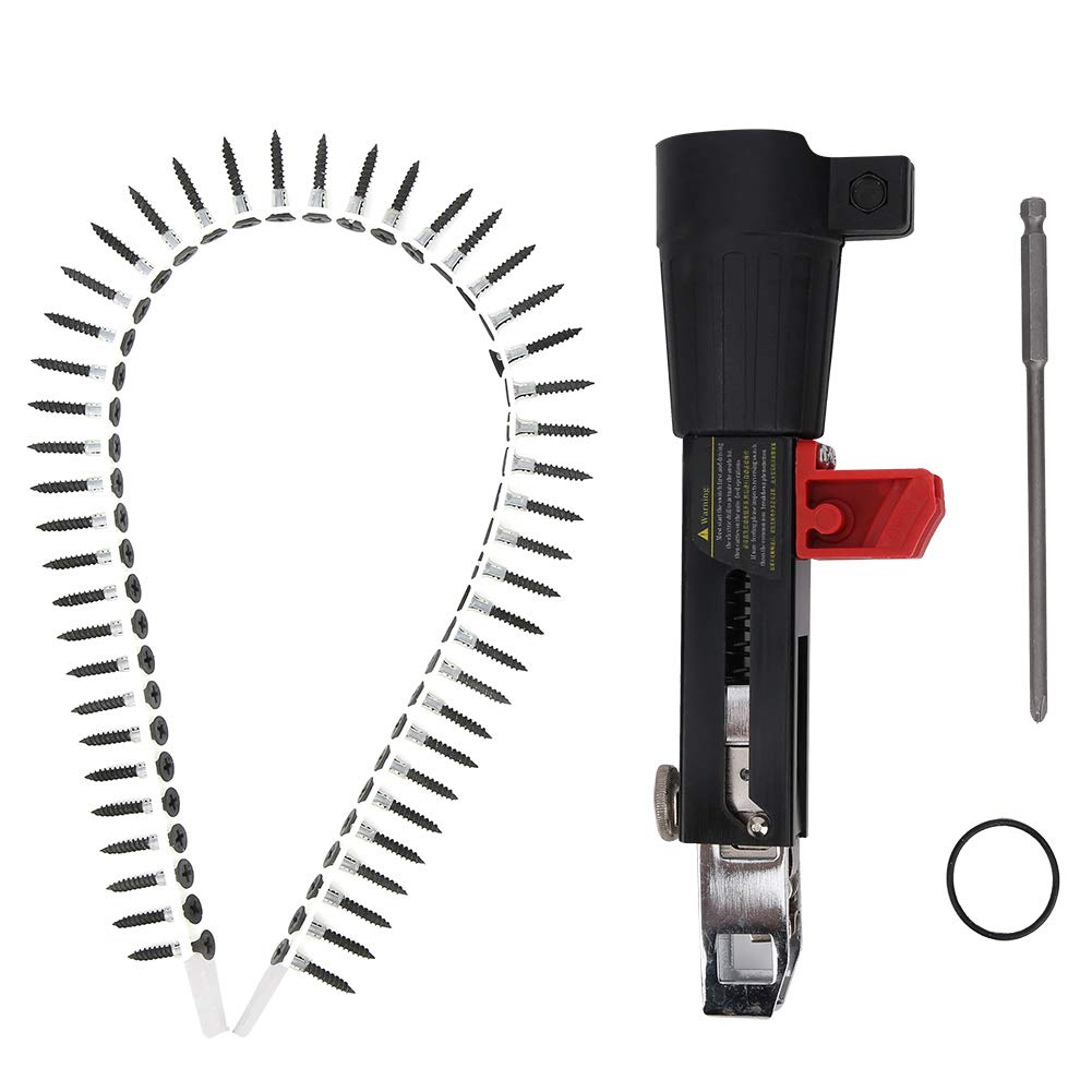 **Electric Drill Chain Attachment Set - Automatic Nail Gun Adapter for Woodworking | Compatible with Cordless Power Drills | DIY & Professional Woodwork Projects**    *(Use Cases: Perfect for furniture making, cabinetry, framing, and other woodworking tasks with your electric drill.)*