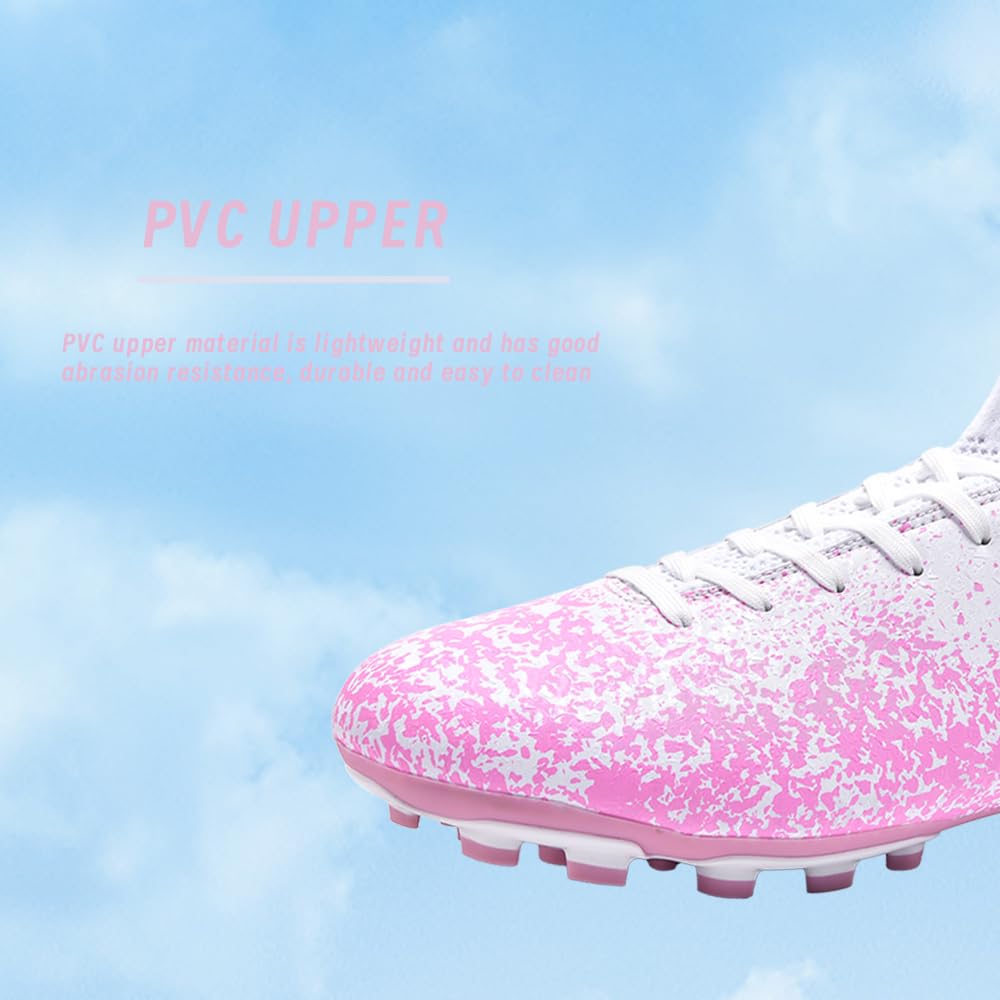 Breathable Women's & Men's High Top AG Soccer Cleats - Lightweight Futsal Shoes for Training & Outdoor Football Games | Perfect for Turf, Artificial Grass & Indoor Courts