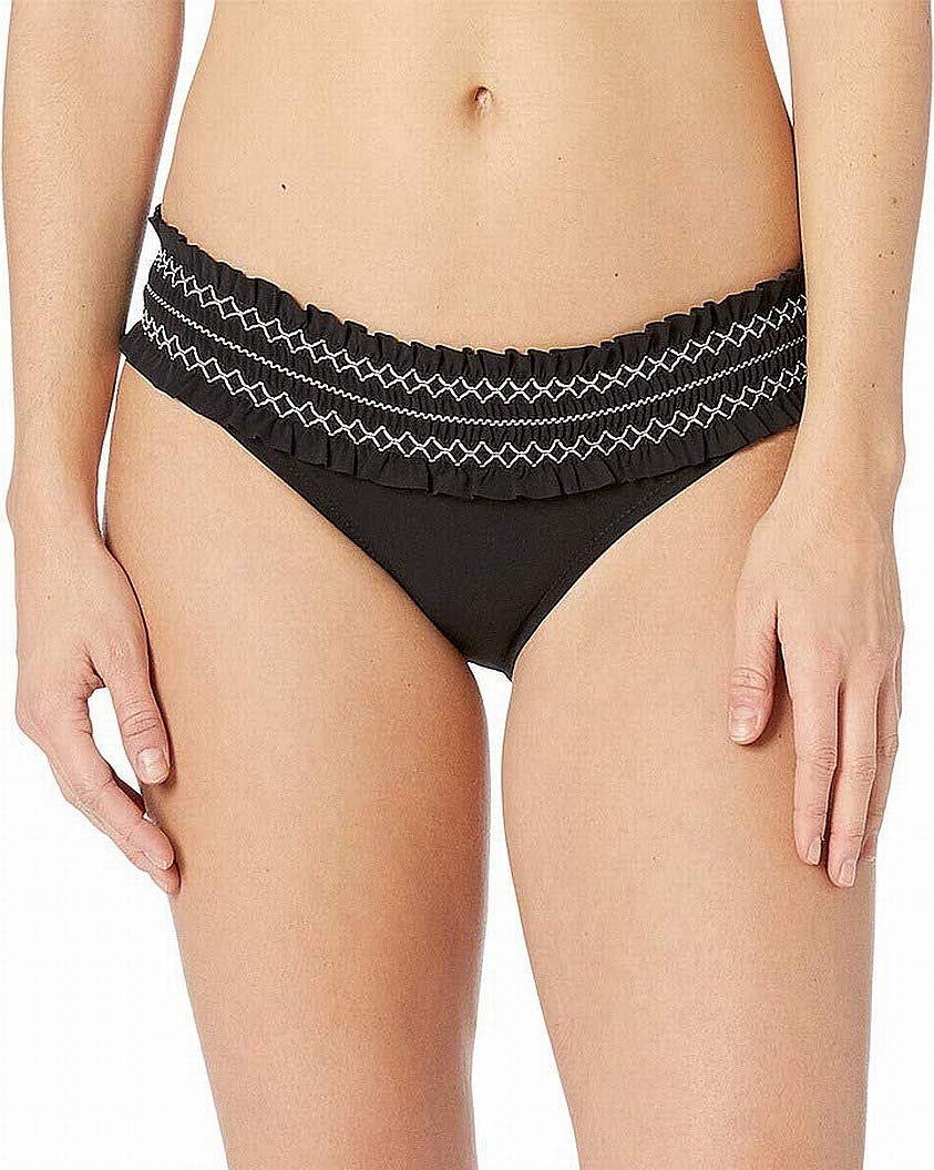 Tory Burch Women's Costa Hipster Bikini Bottoms - High Waisted Swimwear for Women, Comfortable & Stylish Beachwear - Perfect for Pool, Beach Vacation & Summer Getaways