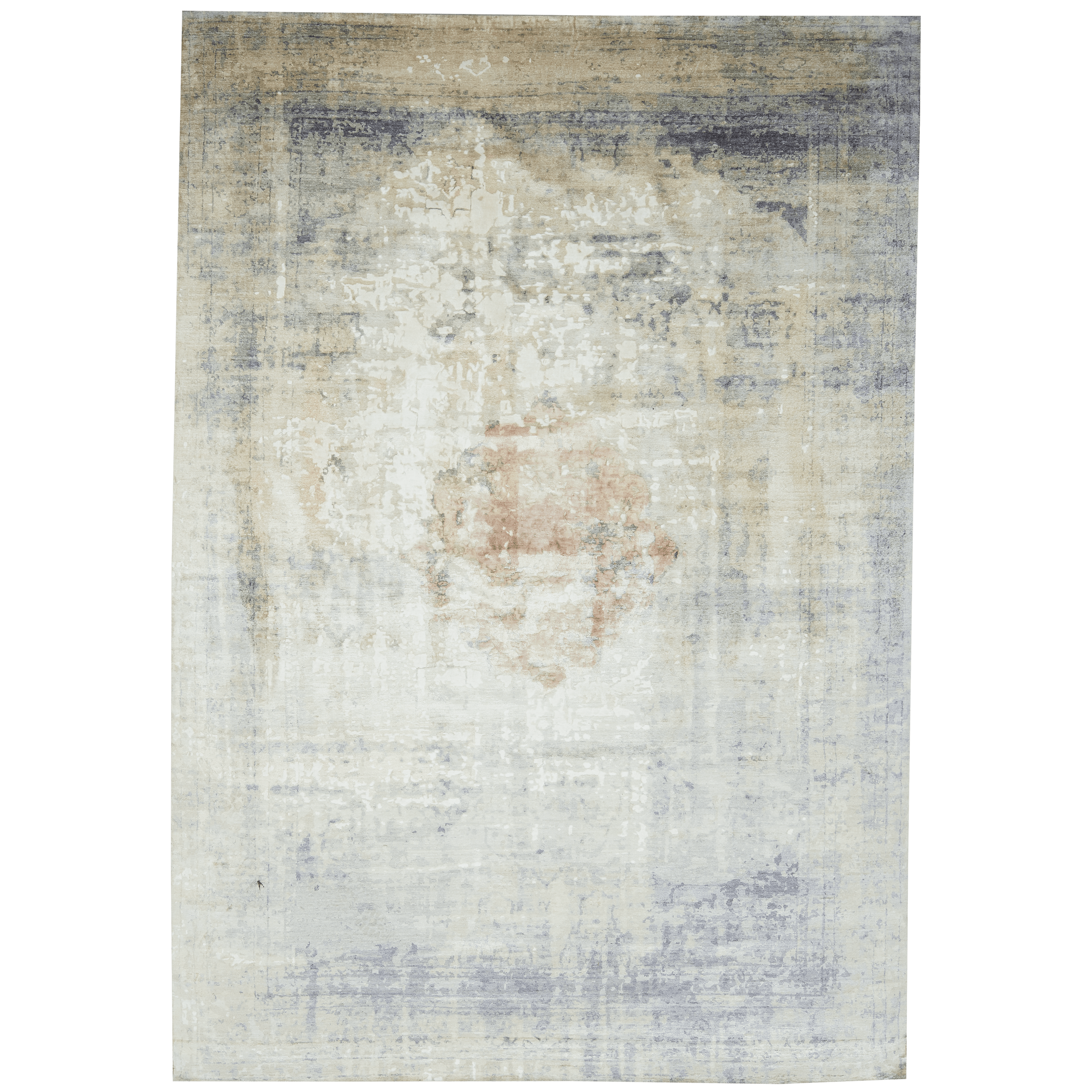 Meraj Grey/Taupe Area Rug - Soft Modern Abstract Design Non-Slip Living Room Carpet - Perfect for Bedroom, Dorm, Office & Home Decor