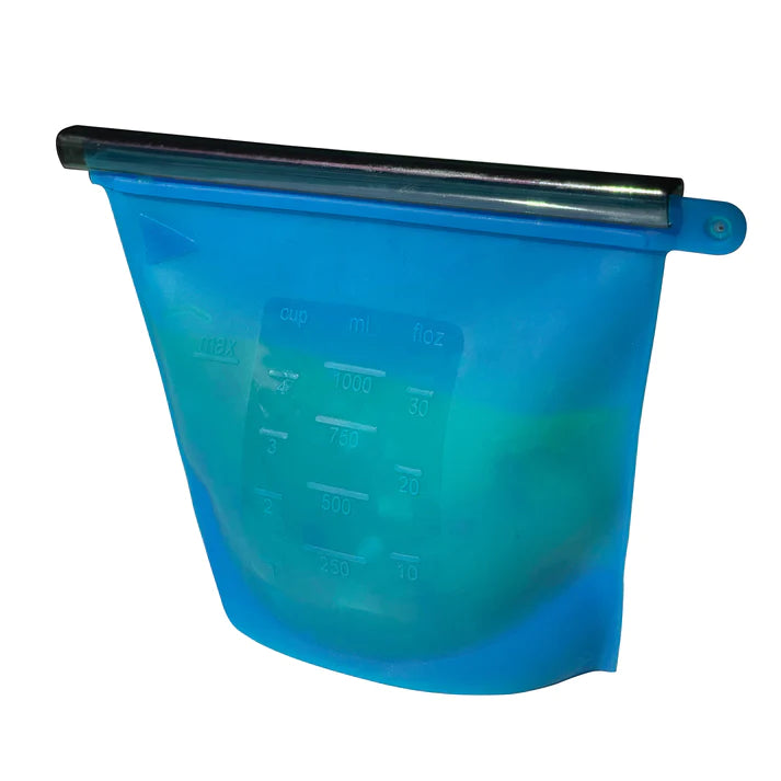Reusable Silicone Food Storage Bags - Airtight Leakproof Freezer Safe BPA-Free - Perfect for Meal Prep, Snacks, Leftovers & Sous Vide Cooking