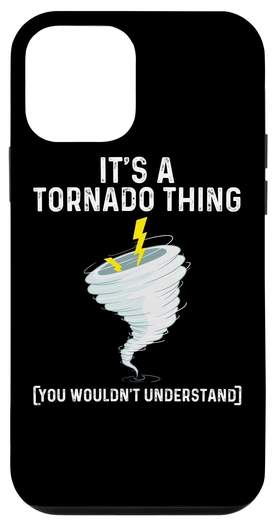 iPhone 12 Mini Funny Tornado Case - Hurricane Weather Chaser Phone Cover for Men & Women - Perfect Gift for Storm Enthusiasts & Tech Lovers