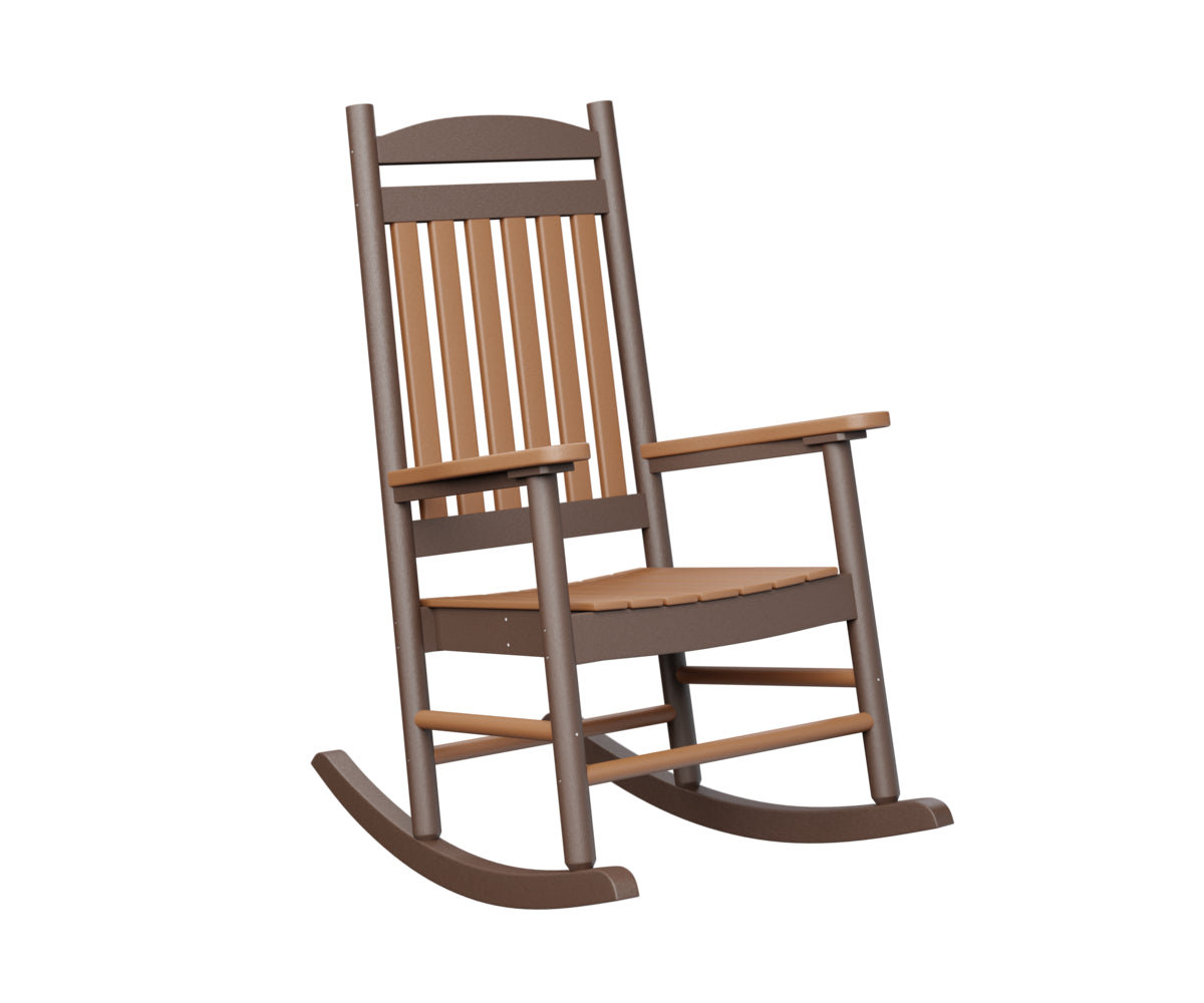 Berlin Gardens Porch Rocker - Classic Wooden Rocking Chair for Outdoor Patio, Garden & Front Porch - Perfect for Relaxing, Reading & Enjoying Nature