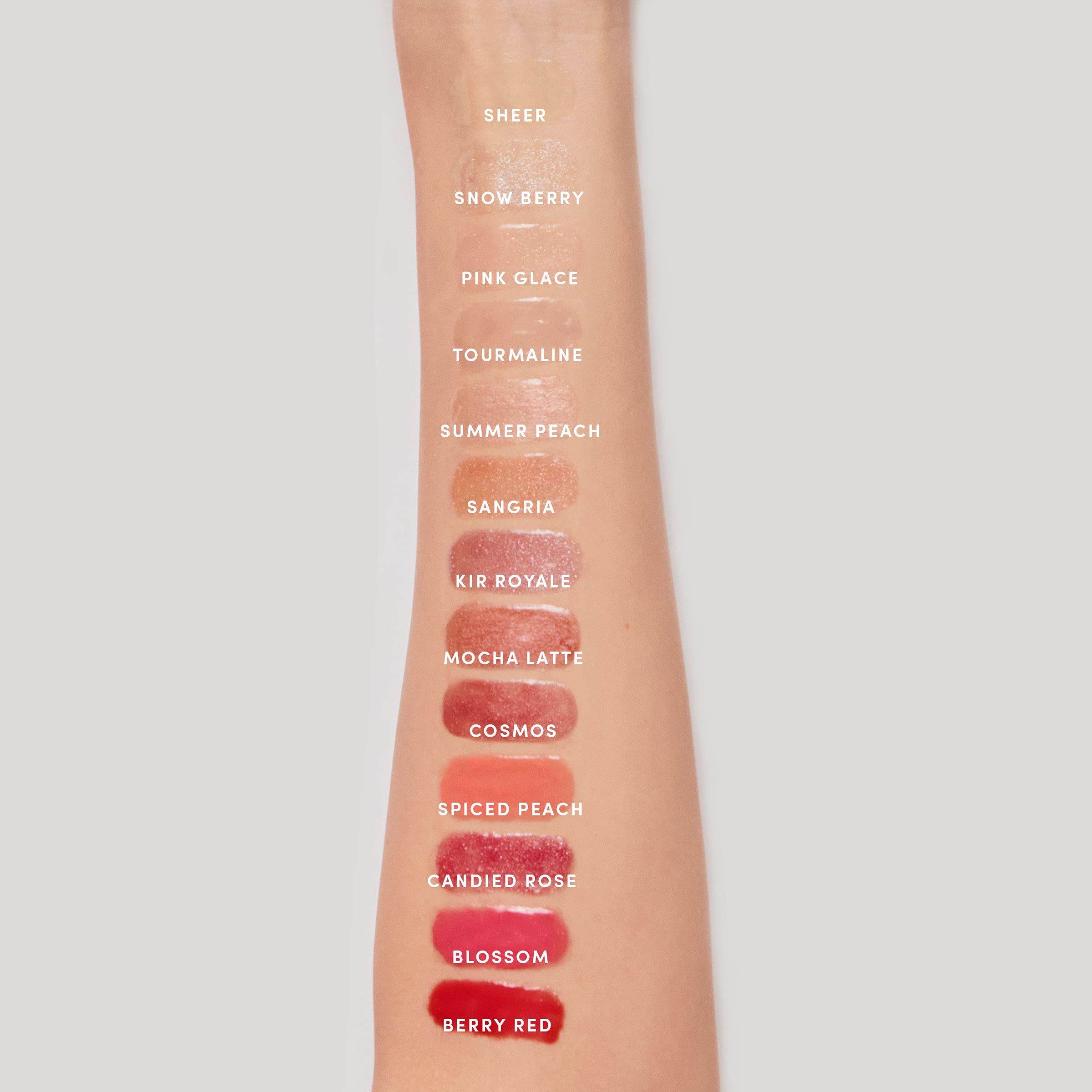 JANE IREDALE HydroPure Hyaluronic Lip Gloss - Snow Berry | Hydrating Plumping Lip Gloss with Hyaluronic Acid | Perfect for Daily Moisture & Nighttime Lip Care