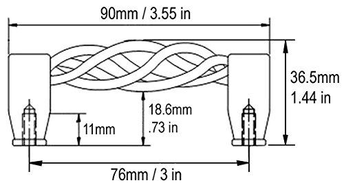 5 Pack Satin Nickel Cabinet Handles - 3