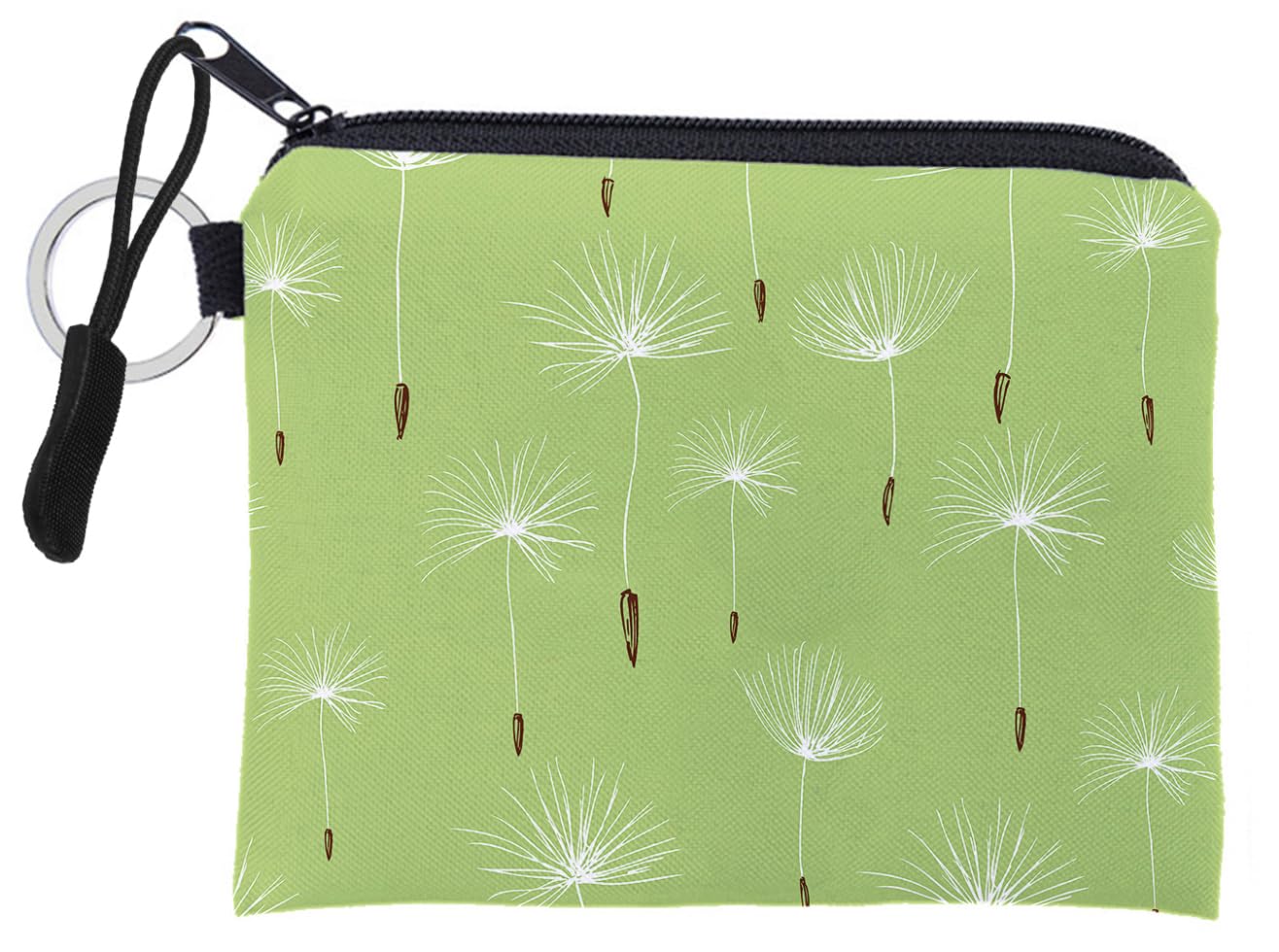 FAVORTALK Green Canvas Coin Pouch - Small Cute Zip Purse for Coins, Credit Cards, ID, Keys, Headphones & Lipstick | Compact Mini Wallet for Women & Men | Perfect for Travel, Shopping & Everyday Use (Model 3290)
