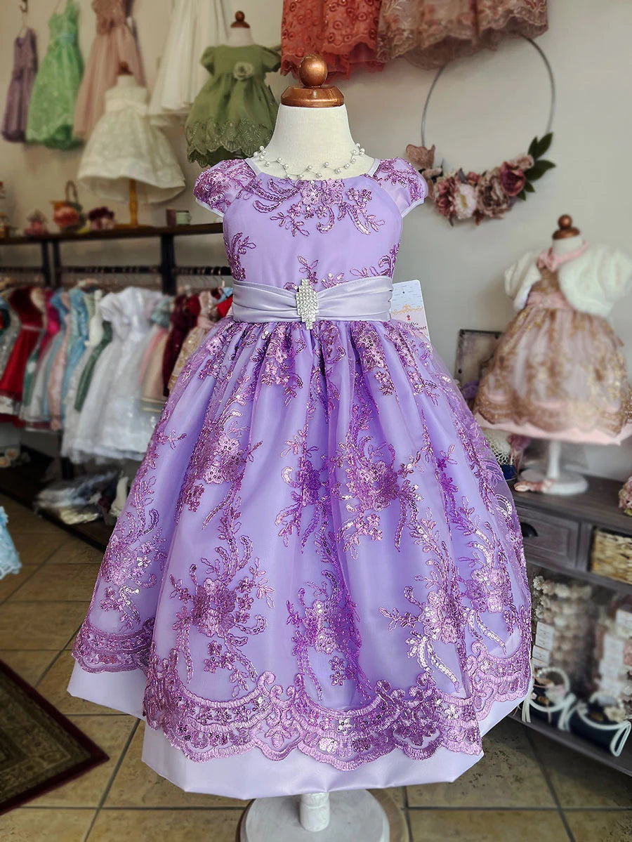 Elegant Party & Flower Girl Dress for Weddings & Special Occasions - Style #191