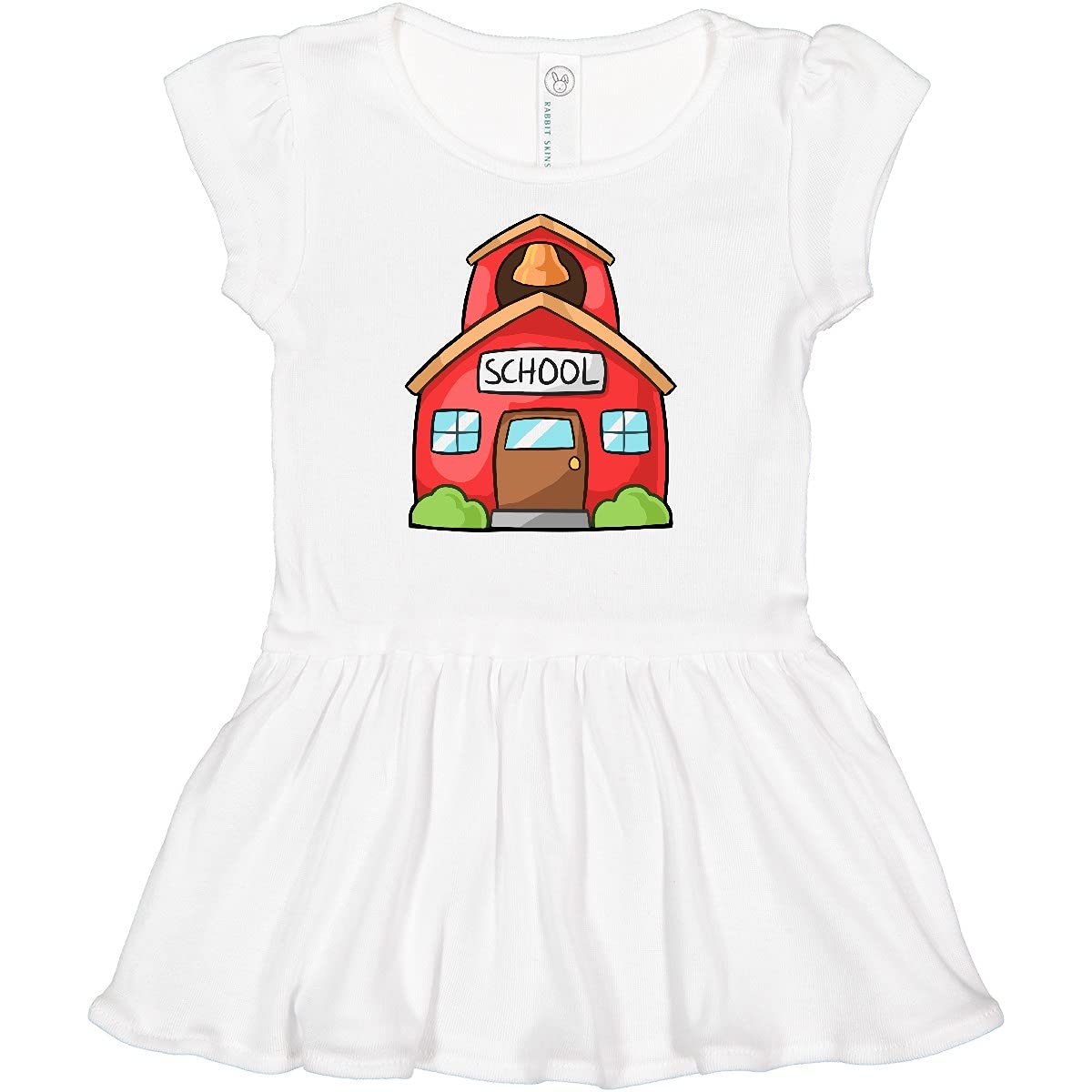 Inktastic Cute School House Infant Dress - Adorable Baby Girl Outfit for School, Photos & Special Occasions
