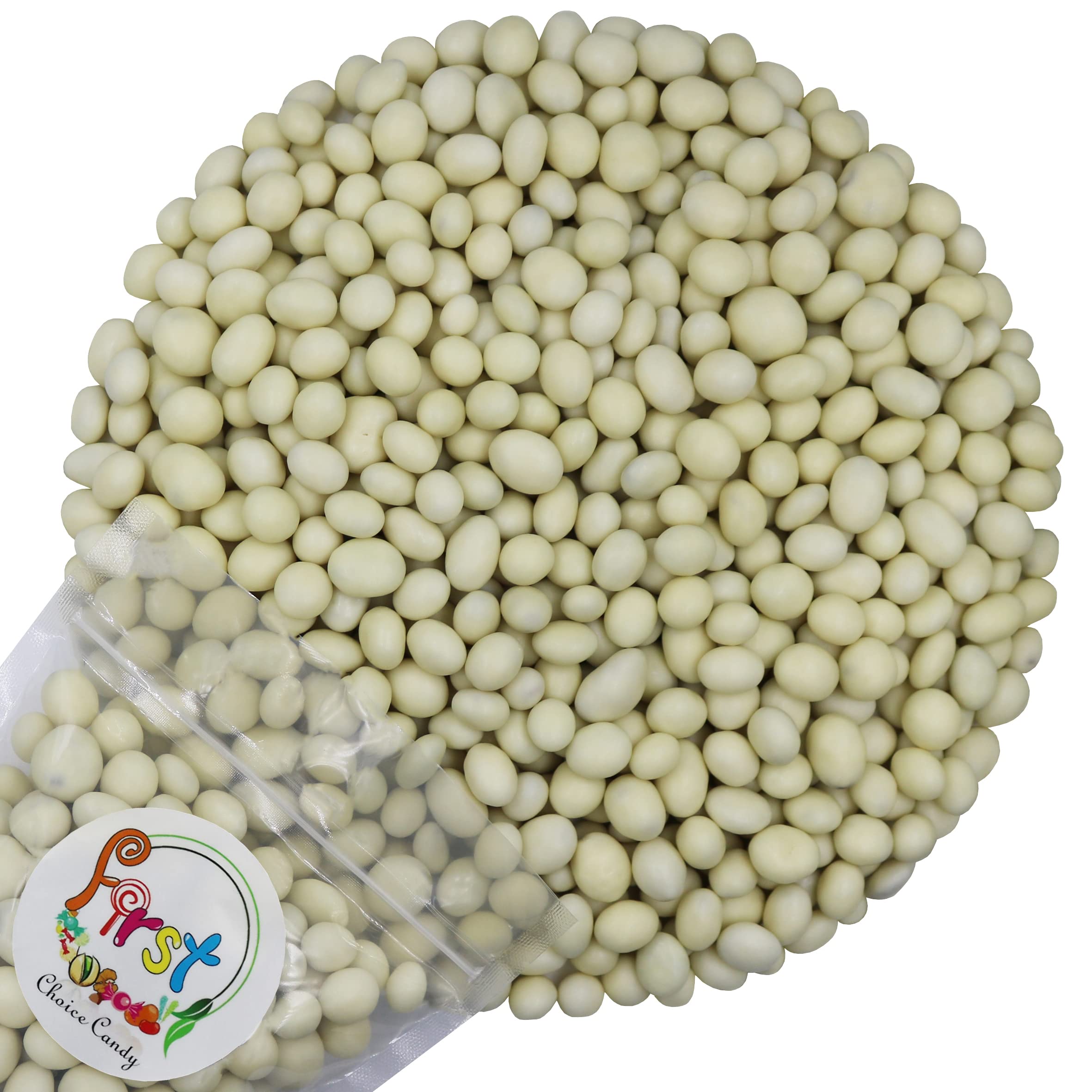 FirstChoiceCandy White Yogurt Chocolate Covered Raisins - 2 Pound Bag (Pack of 1) | Bulk Snacks for Parties, Office Treats & Healthy Dessert Options