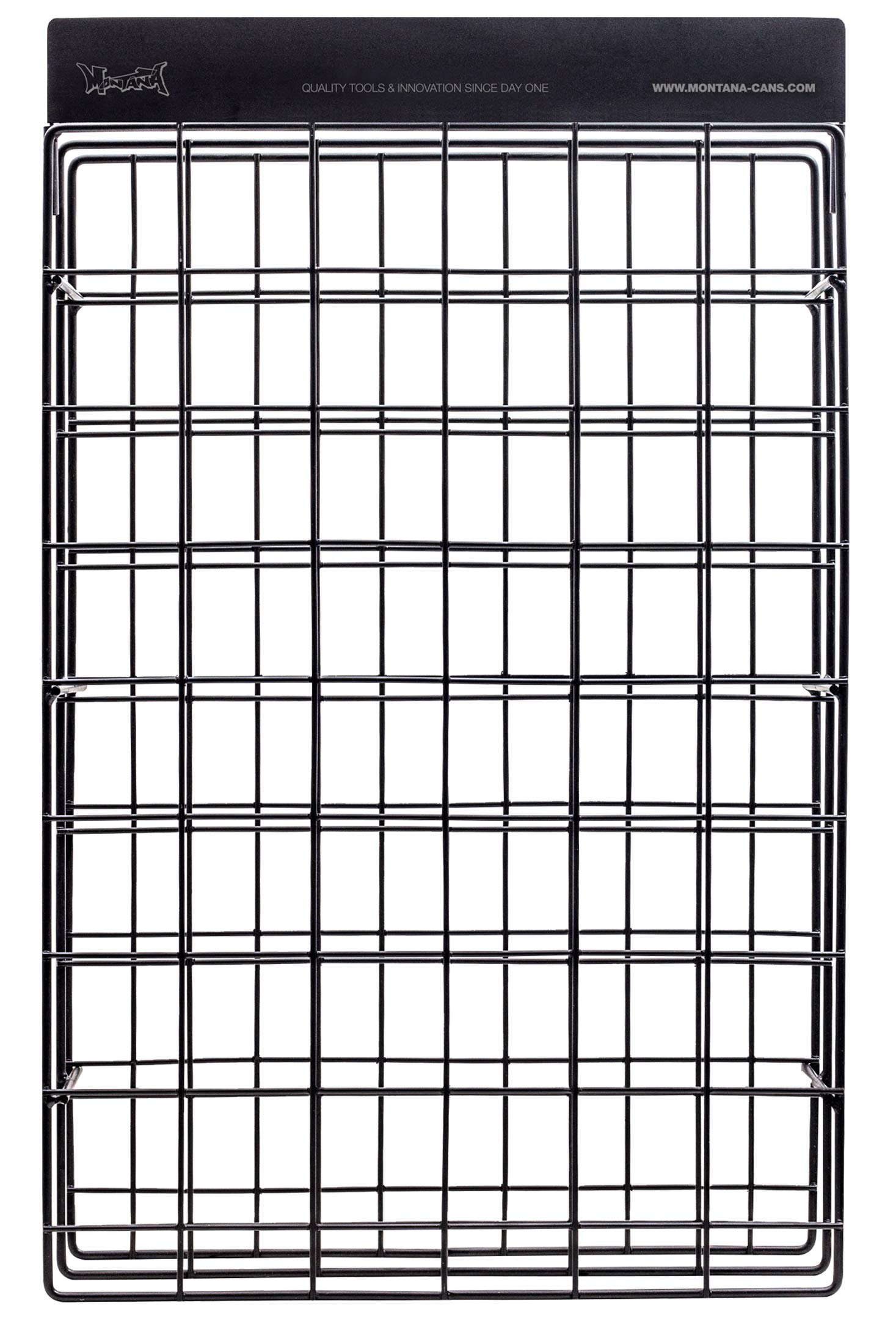 Montana Cans MXG393105 Black Studio Rack - Perfect for Art Studios, Spray Paint Storage & Organization