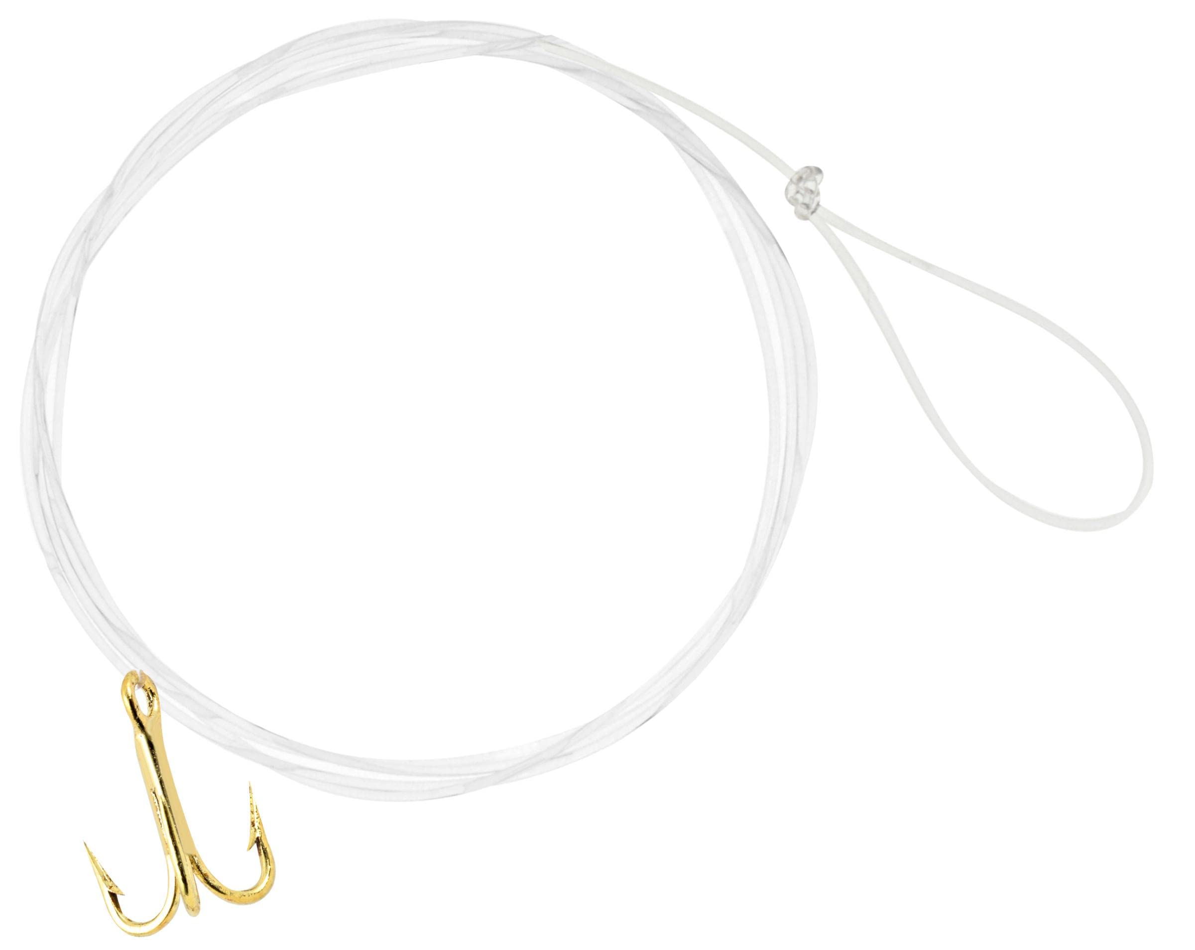 Premium Danielson Gold Treble Fishing Hooks - Strong & Sharp for Bass, Trout, Saltwater Fishing - Ideal for Lures, Bait, and Tackle Box