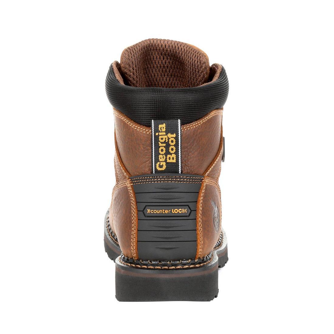 Georgia Giant Revamp 6 Waterproof Work Boots for Men - Steel Toe Safety Shoes with Slip Resistance - Ideal for Construction, Landscaping & Outdoor Work