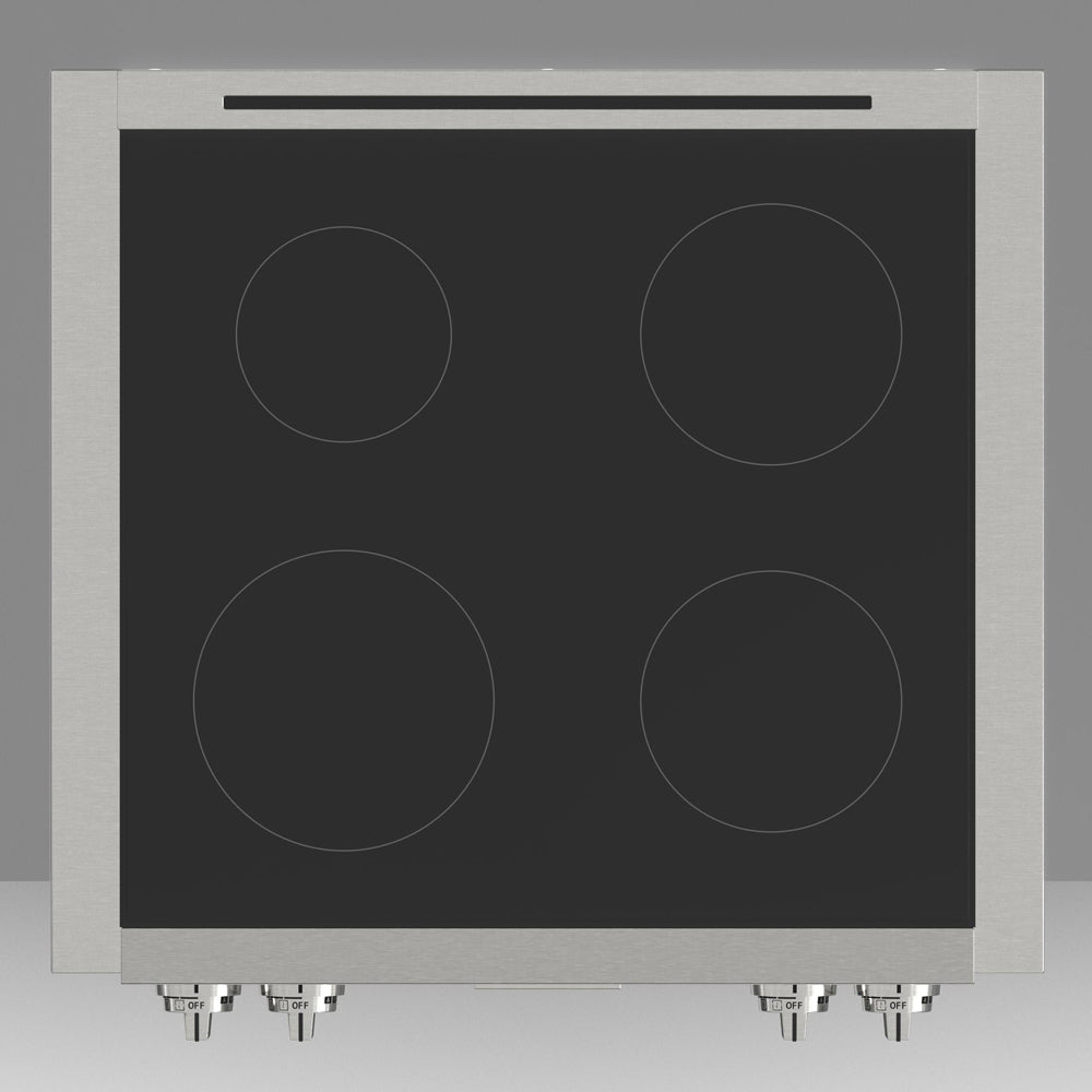 Fulgor Milano F6IRT304S1 30-Inch 600 Series Professional Induction Cooktop - Stainless Steel with Glass Ceramic Surface | Perfect for Modern Kitchens & Gourmet Cooking
