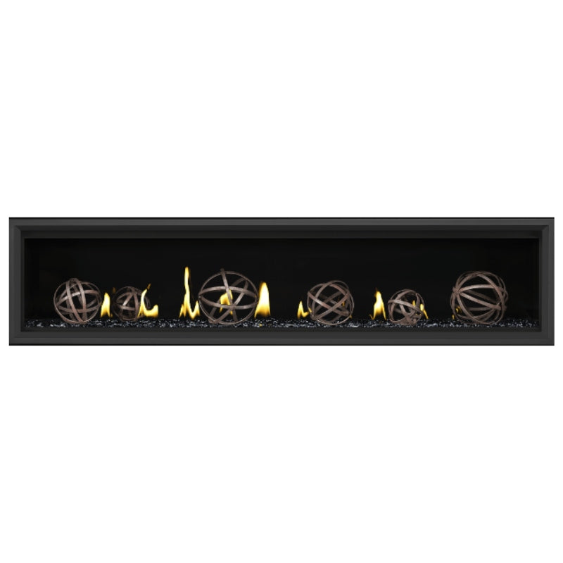 Napoleon Vector 74 Linear Direct Vent Gas Fireplace - LV74N | Modern Home Heating Solution for Living Rooms & Patios