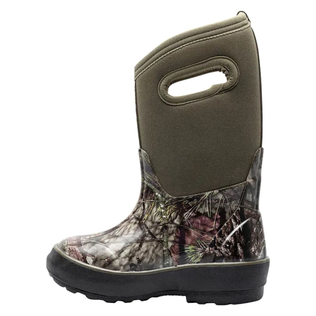 BOGS Classic II Mossy Oak Kids' Waterproof Winter Boots - Warm Insulated Snow Boots for Boys & Girls - Perfect for Outdoor Play, Hiking, and Snowy Adventures