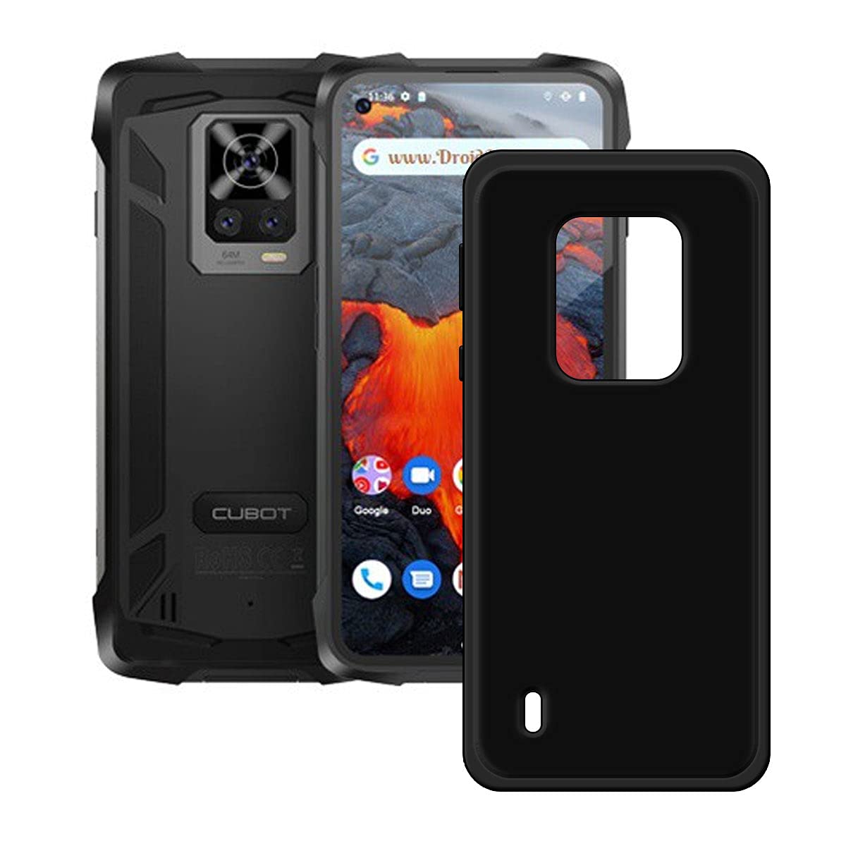 Slim Thin Black TPU Protective Phone Case for Cubot King Kong 7 (6.36 Inch) - Flexible Shockproof Cover with Raised Edges | Perfect for Outdoor Adventures, Work & Daily Use