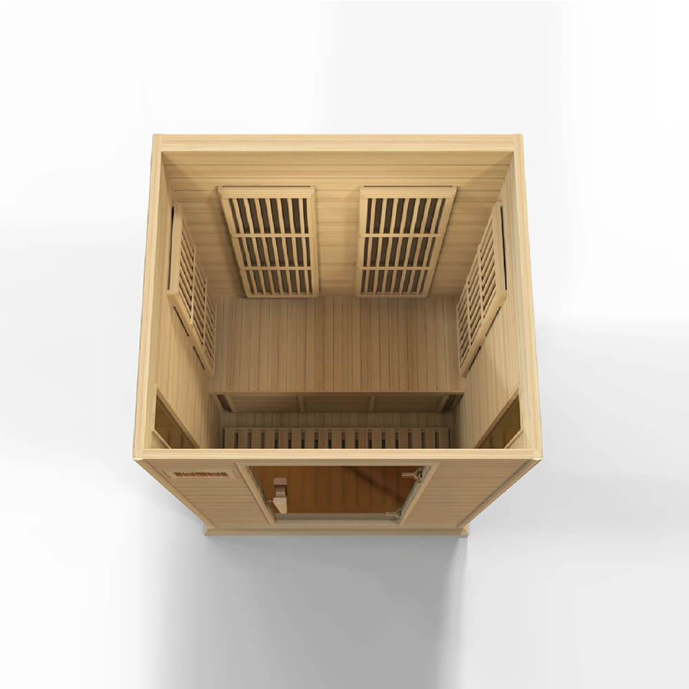 Maxxus MX K206 01 2-Person Low EMF Far Infrared Sauna for Home Spa, Detox & Relaxation - Perfect for Couples Therapy and Muscle Recovery